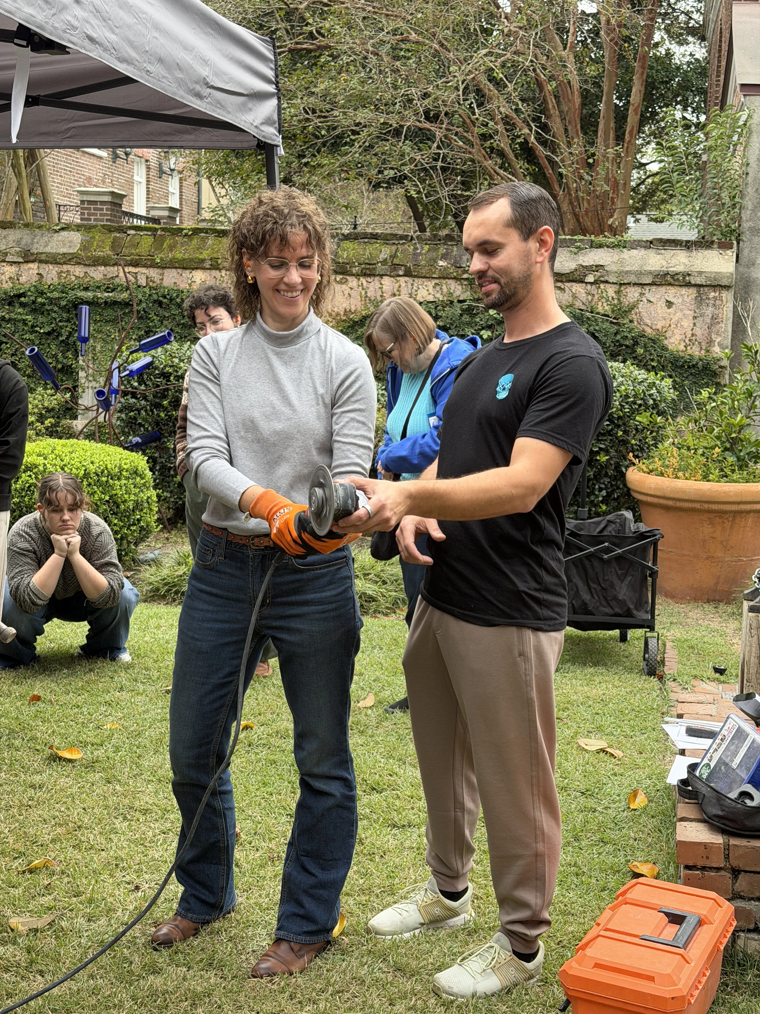 Applied natural stone craftsmanship demonstration Charleston SC