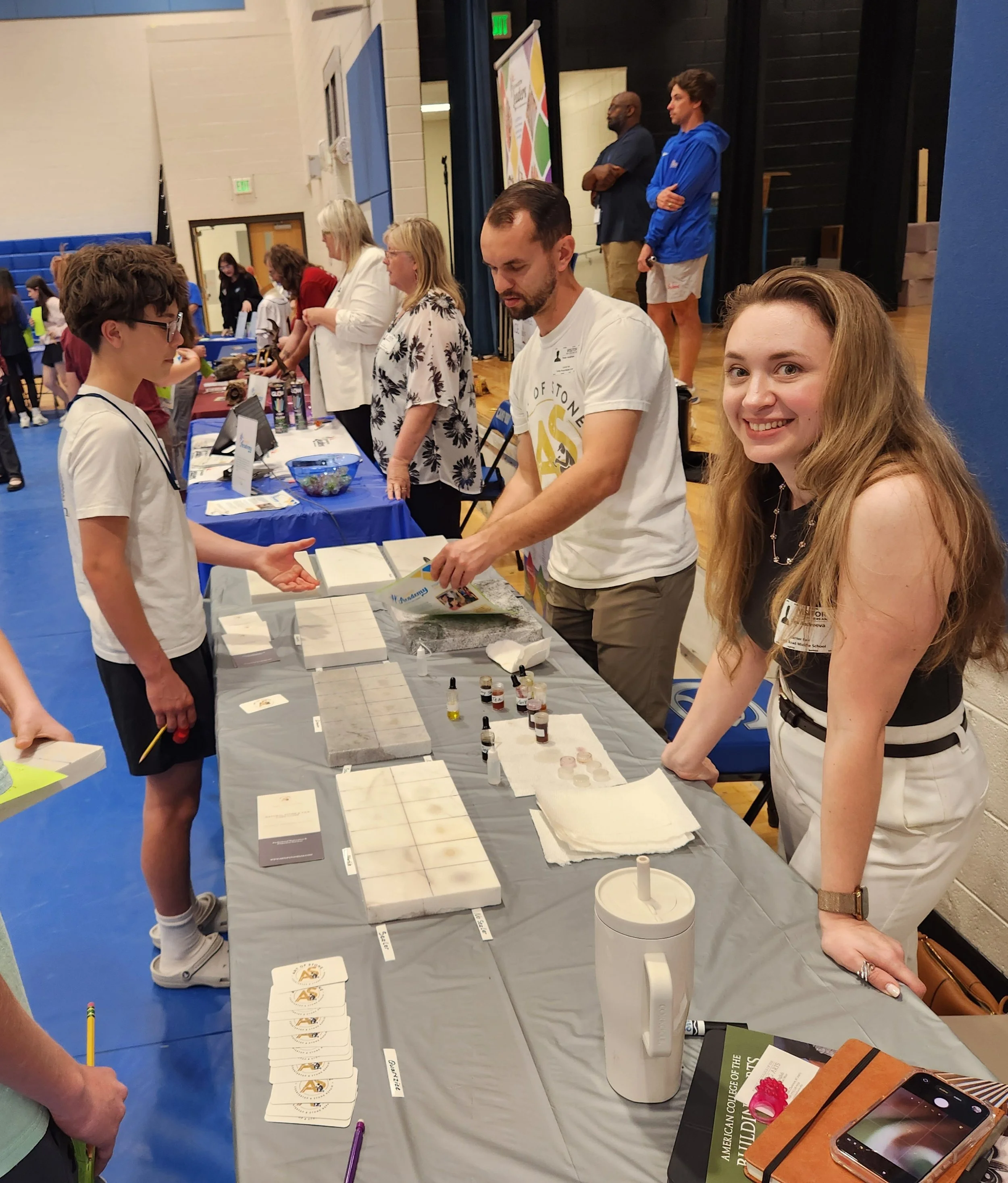 Art of Stone at Career Day in Charleston, SC: Introducing Students to Stone Restoration