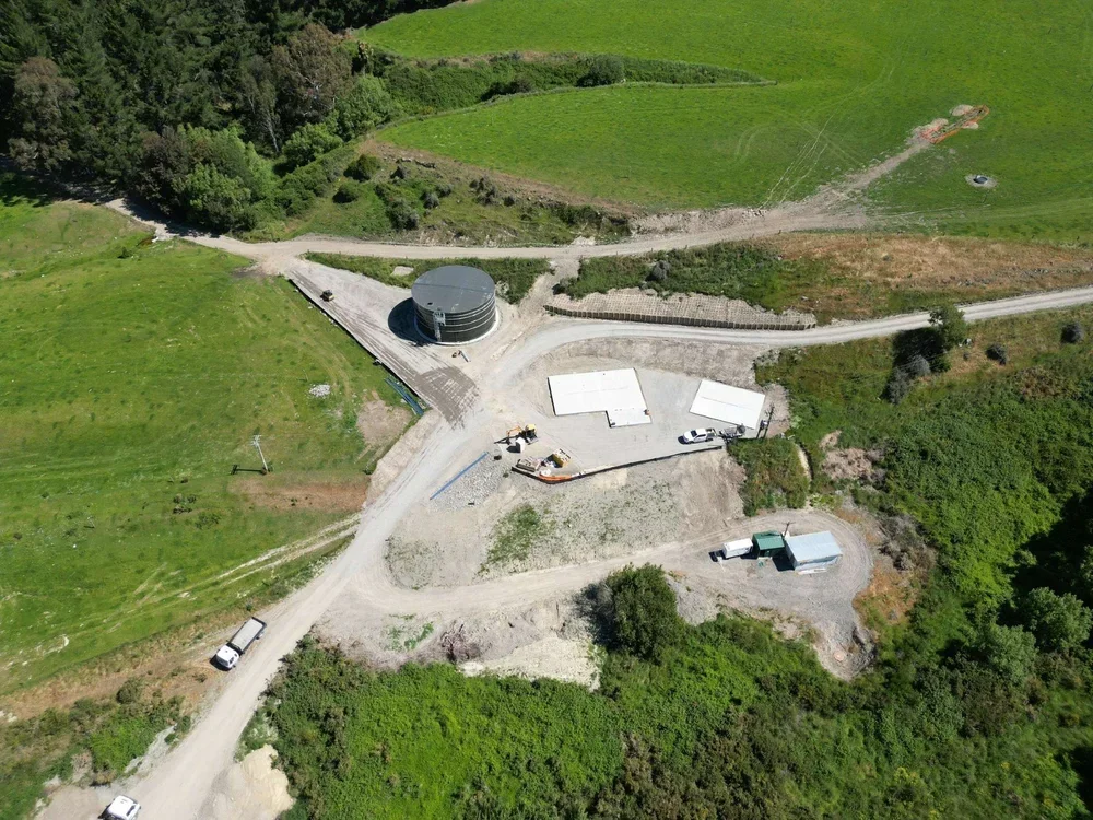 aerial, photo, drone, above, construction site, new zealand