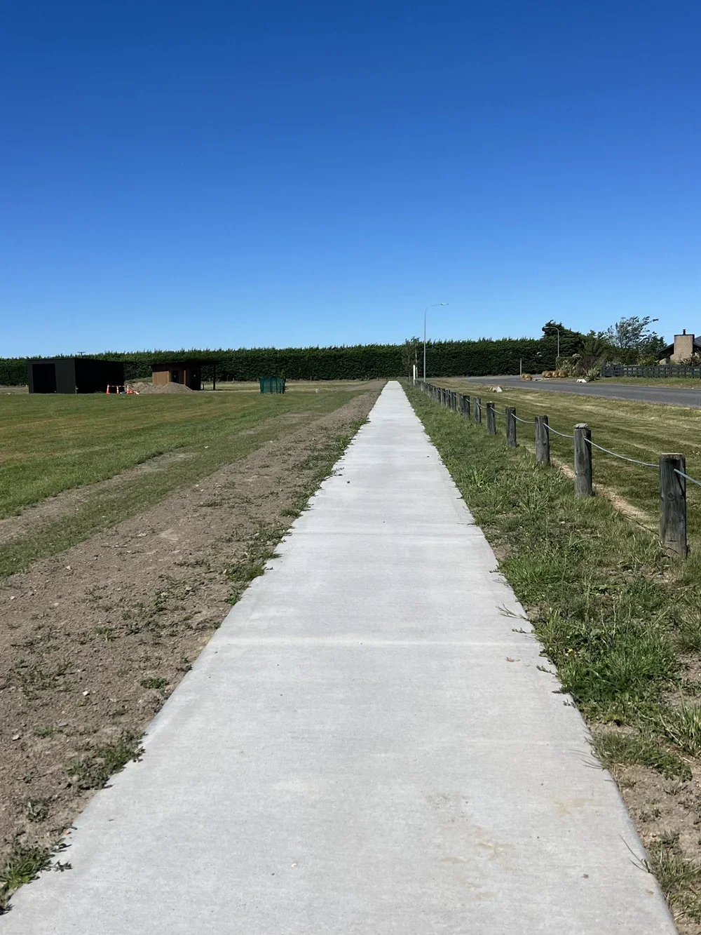 footpath, construction, build, asphalt, concrete, eastern reserve, field