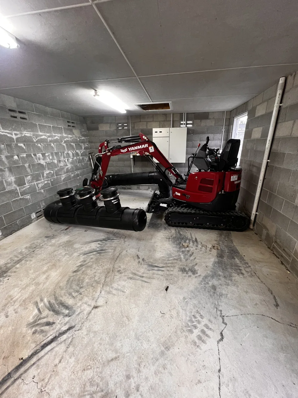 digger, building, construct, install, earth, working