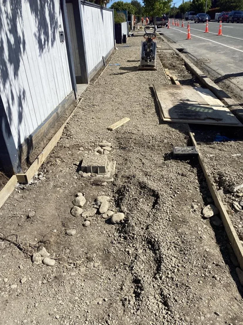 rangiora, chinnery construction limited, ashley st, footpath, prep, widen path