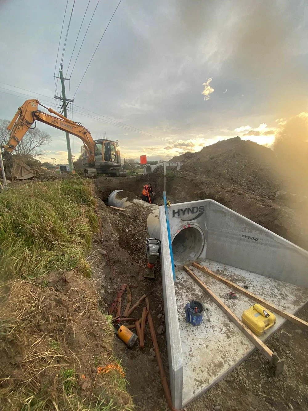 storm, stormwater, drain, drainage, ohoka, underground