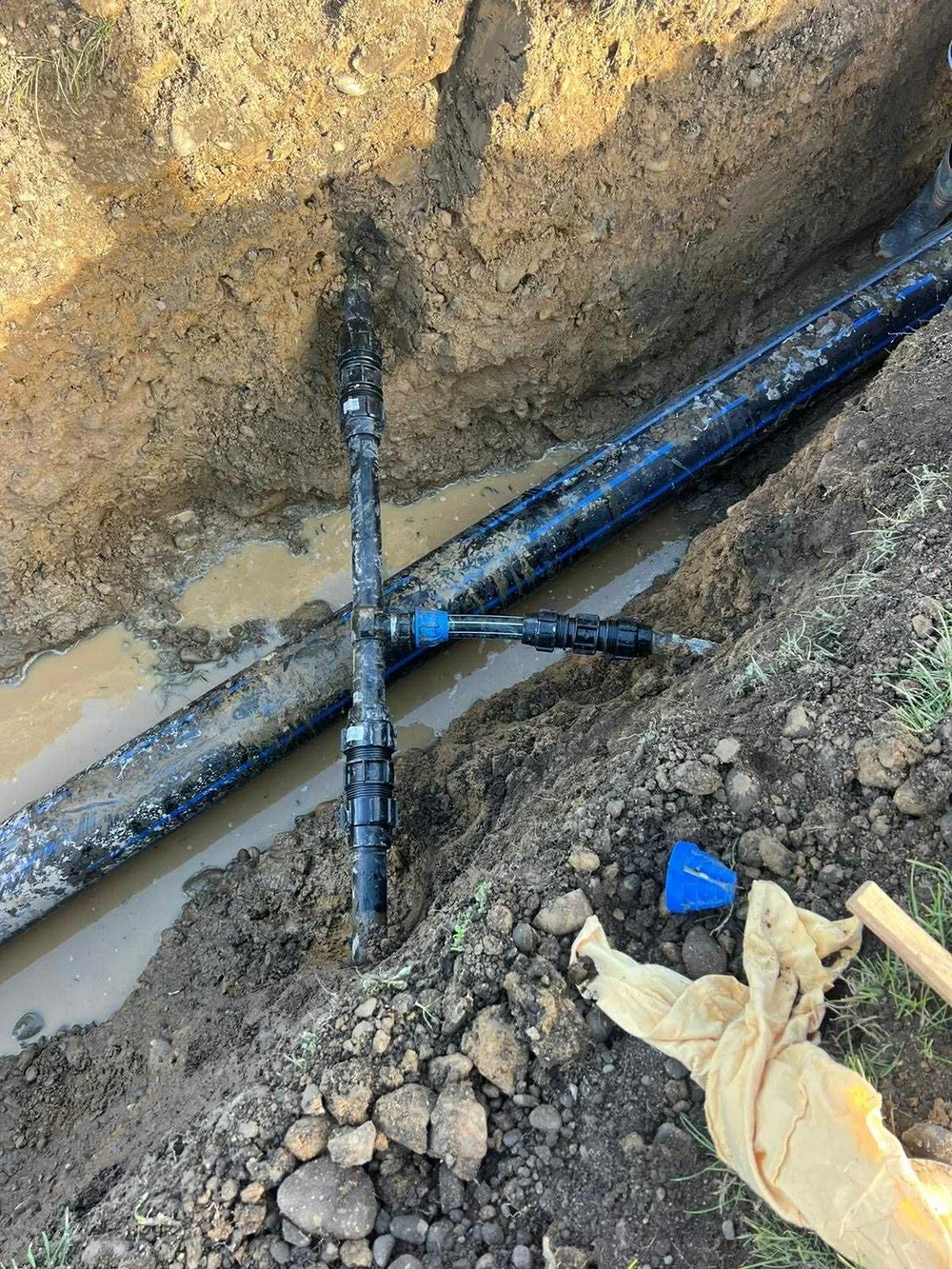 pipeline, hurunui district council, pipes, under, ground, earth, groundworks