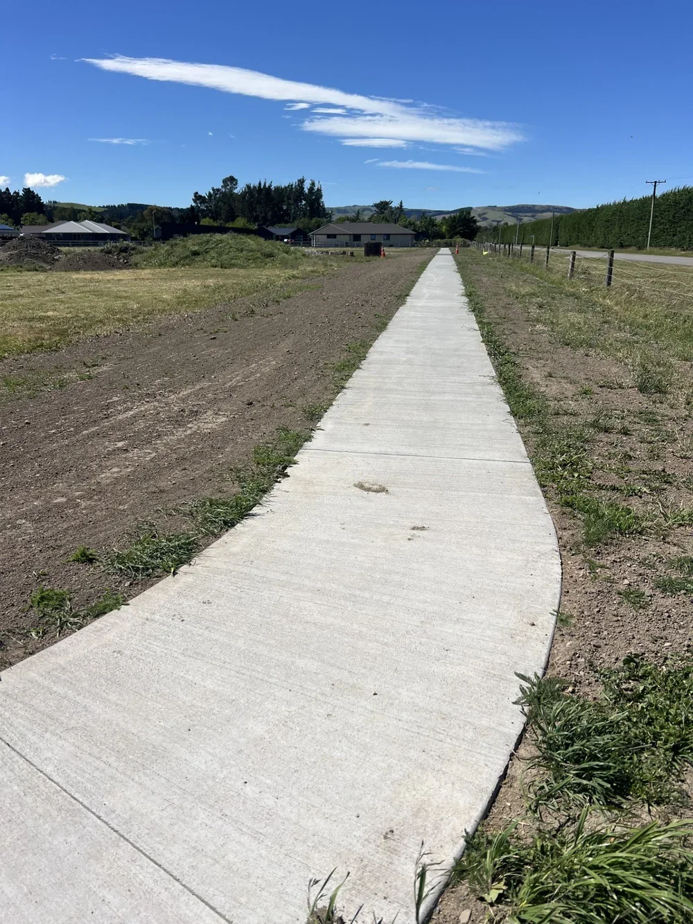 field, concrete, asphalt, eastern reserve, chinnery construction, 