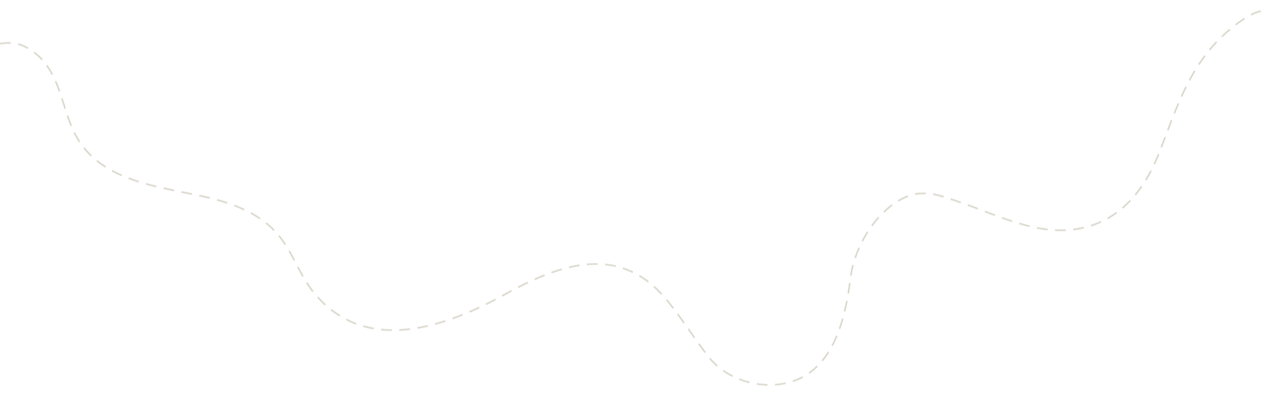 Decorative black background with white dashed wavy lines crossing from left to right
