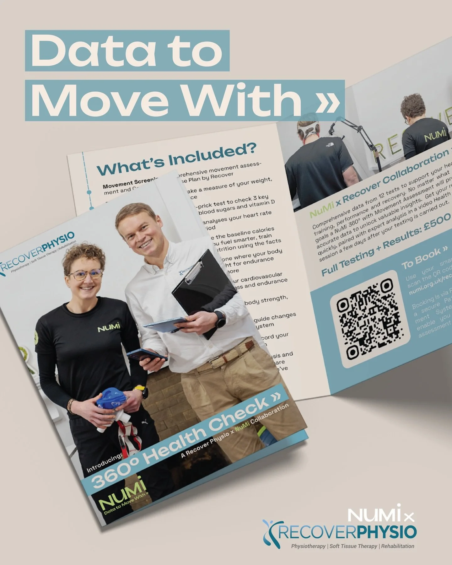 NuMi x Recover Physio &raquo; 360&ordm; Health Check pop-up

Every Monday at Recover Physio (Princes St), we bring together a proper movement screen and performance testing, so you&rsquo;re not guessing at what your body needs next.

Built for people