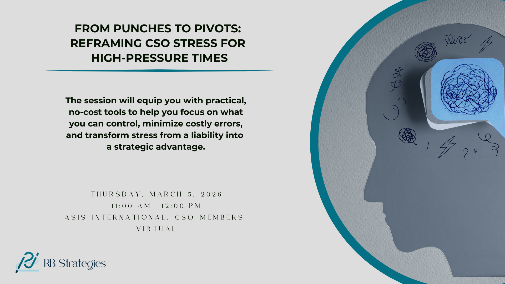 From Punches to Pivots: Reframing CSO Stress for High-Pressure Times