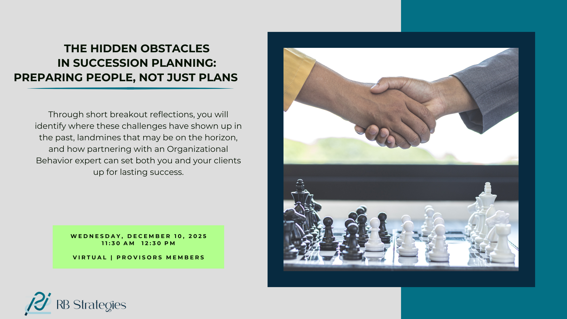 The Hidden Obstacles in Succession Planning: Preparing People, Not Just Plans
