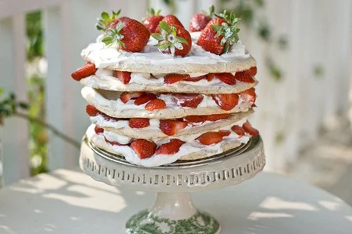 Layered Strawberry Torte