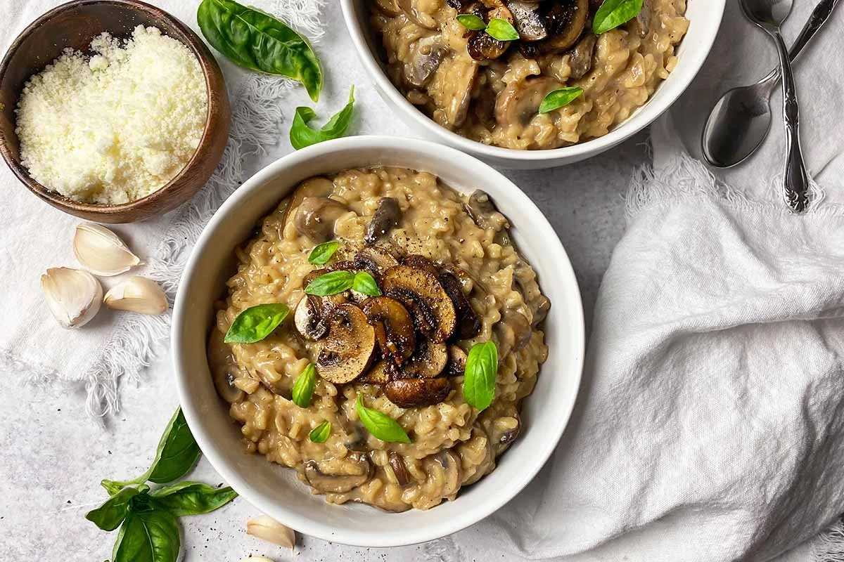 Mushroom Parmesan Risotto