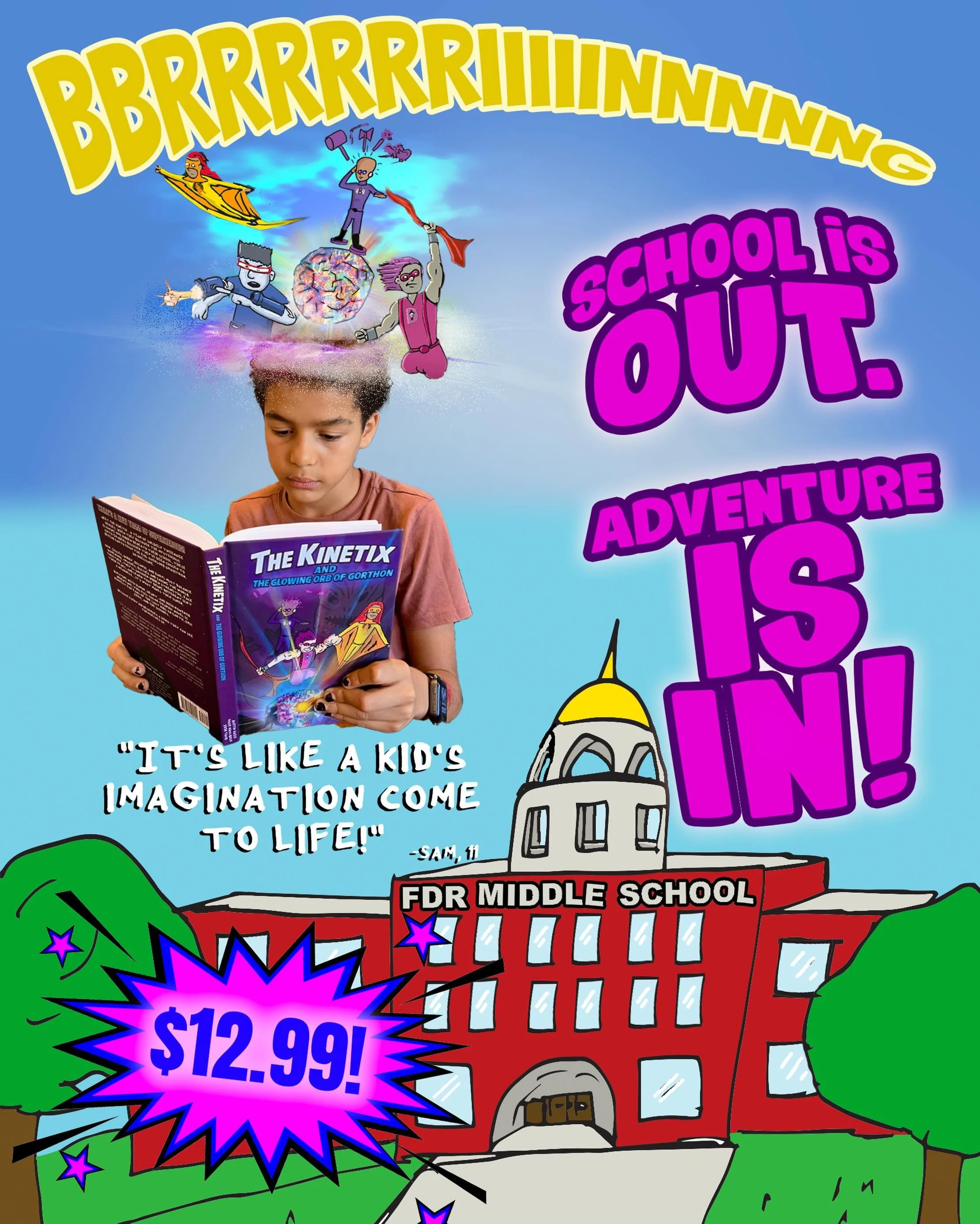 📚 SCHOOL&rsquo;S OUT. ADVENTURE IS IN. ⚡️

Looking for a book your child will actually want to read this summer?

The Kinetix and the Glowing Orb of Gorthon is a 200-page graphic novel packed with friendship, laughter, action, and unforgettable hero