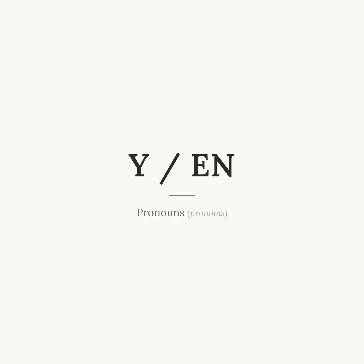 Y and EN: The Logic Behind Two Small Words
