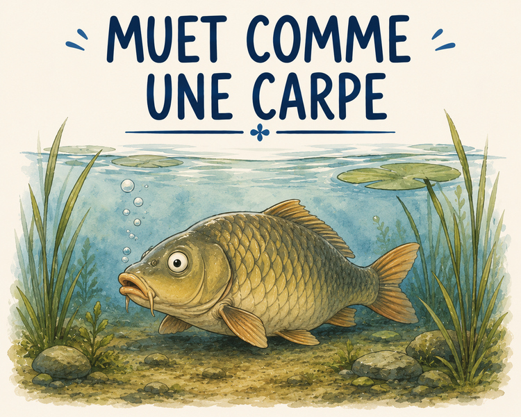 Muet comme une carpe illustration