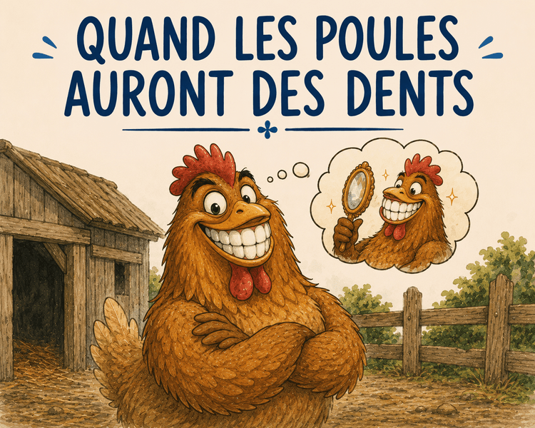 Quand les poules auront des dents illustration
