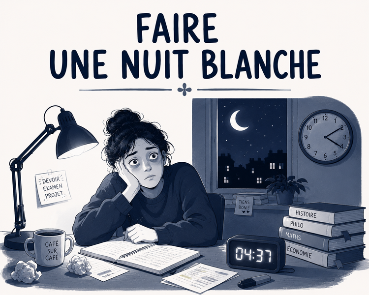 Faire une nuit blanche illustration