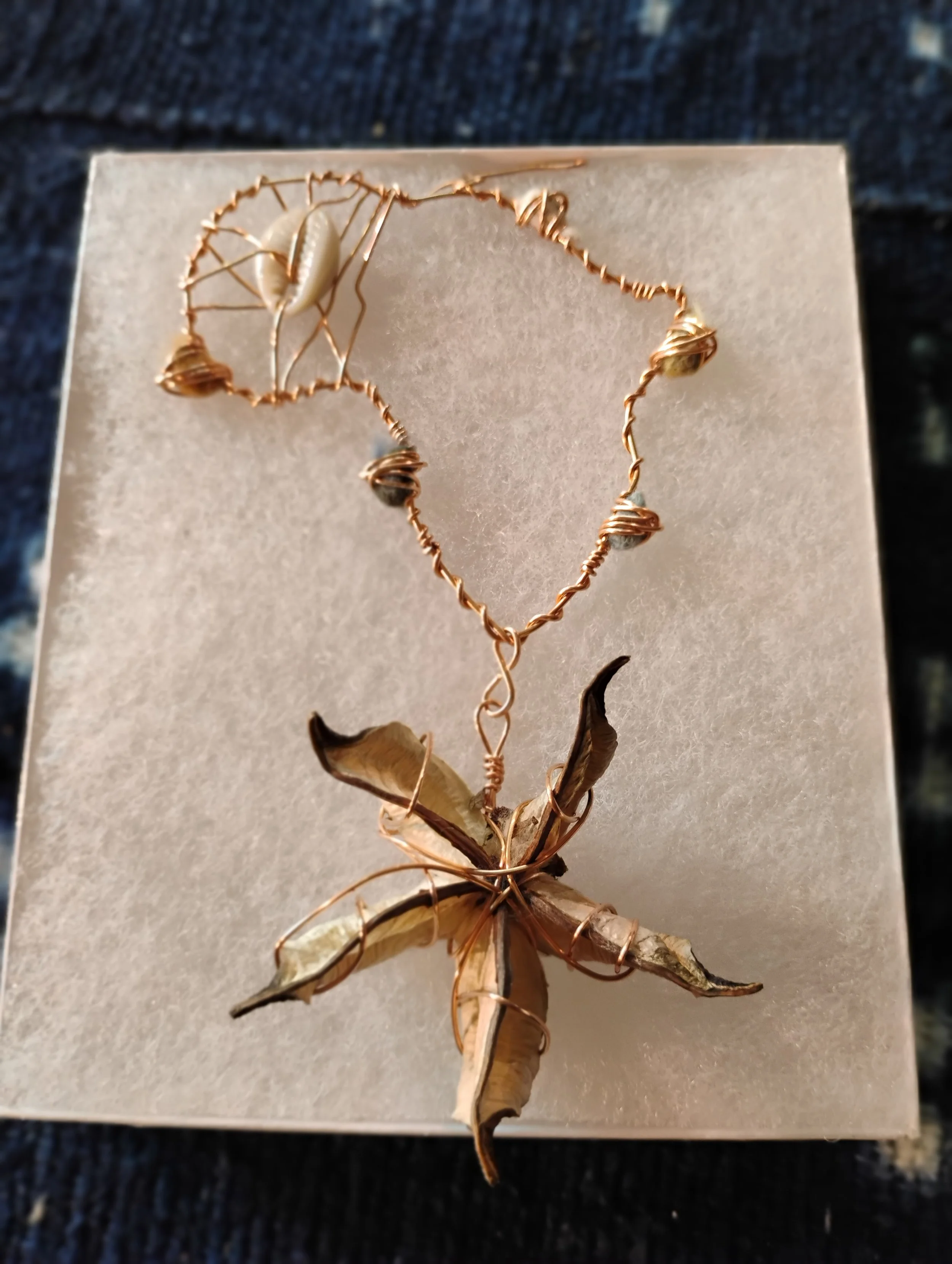 West Africa/America Cotton Earring ©