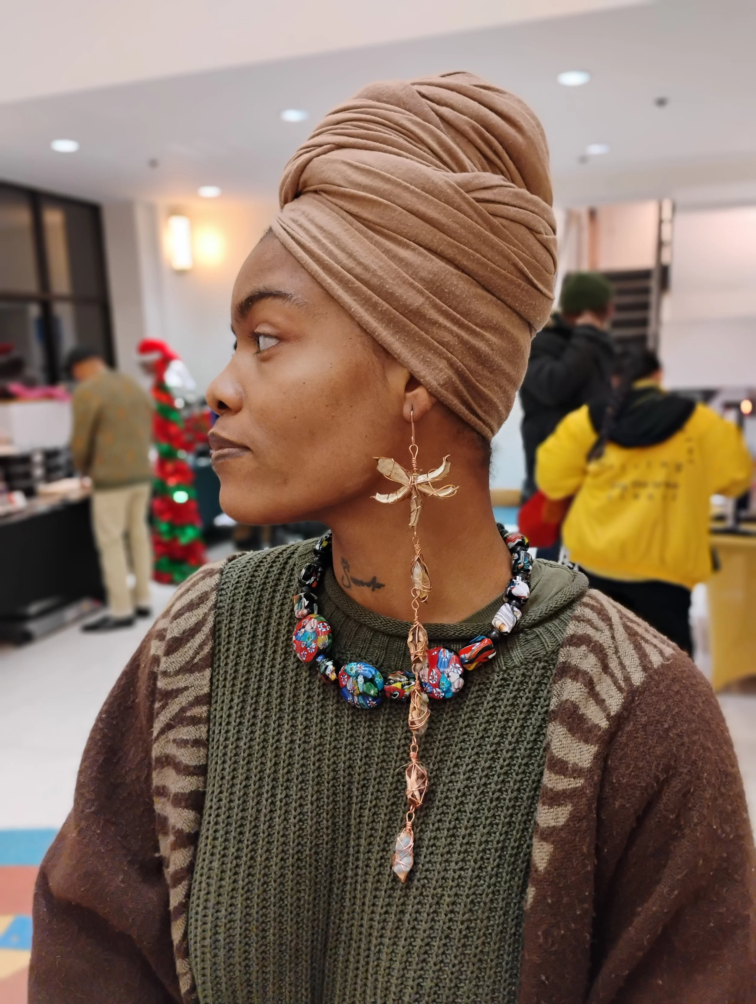 Extended Cotton Thorn Earring ©