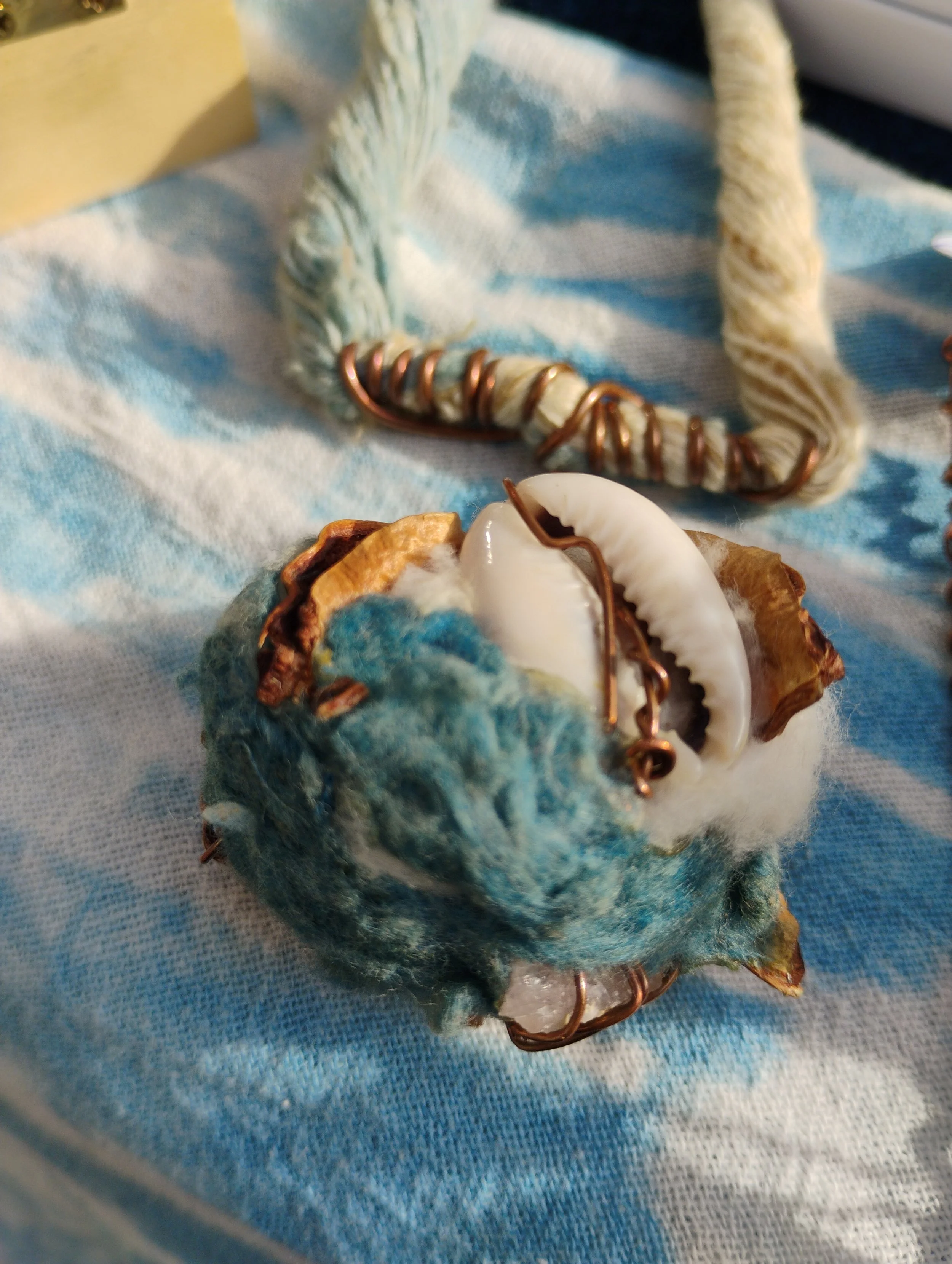 Geechee Blue Cowrie Necklace ©