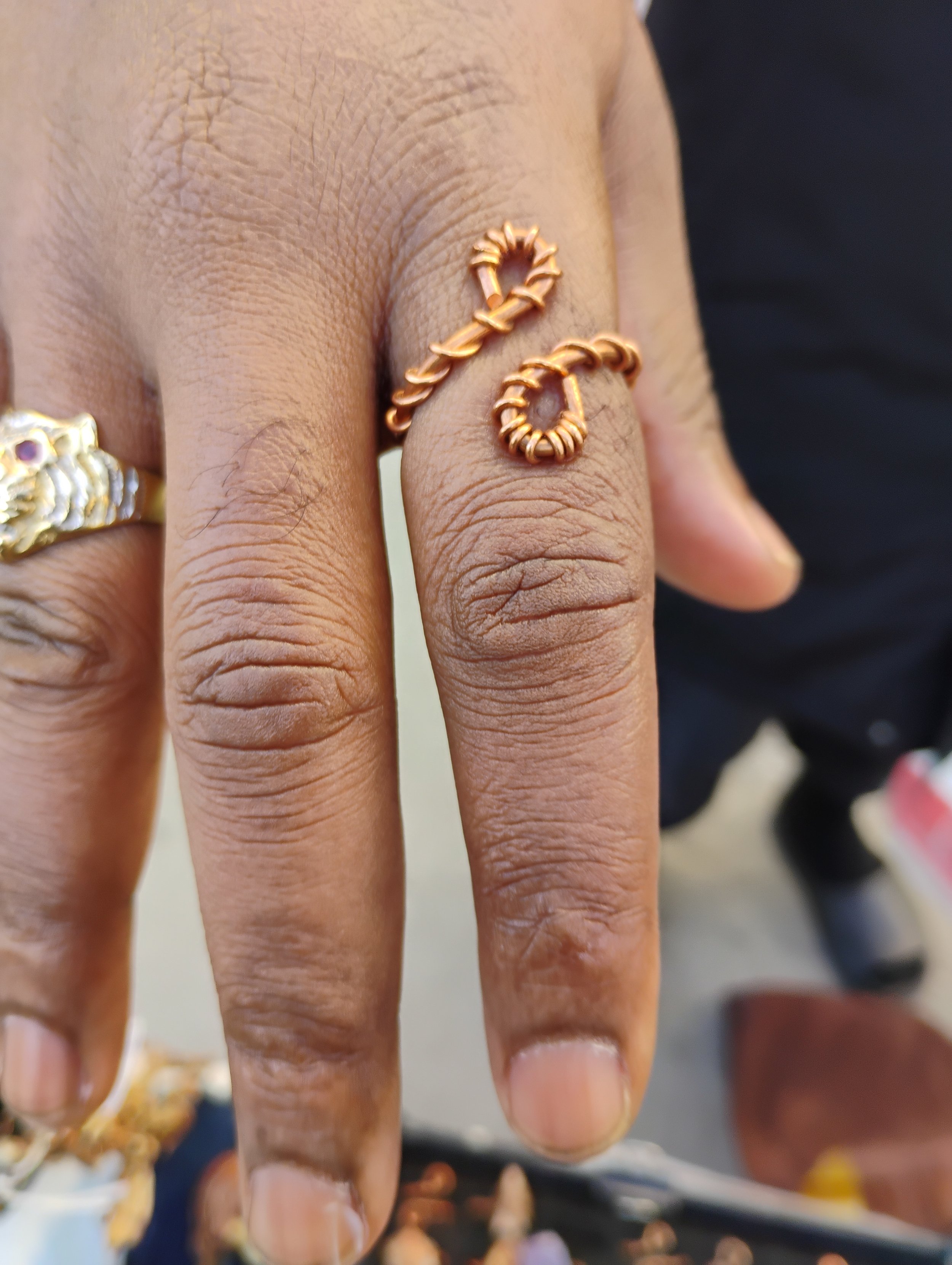 Copper Yin&Yang Ring