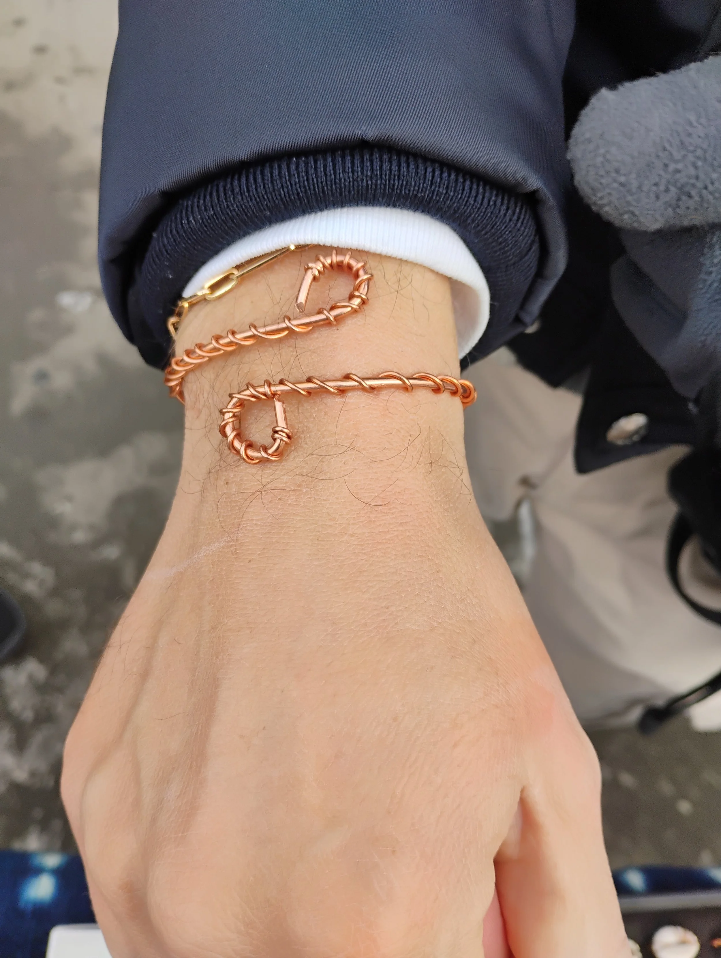 Copper Yin/Yang Bracelet