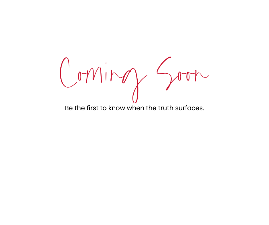 A black background with the words 'Coming Soon' written in red cursive in the center.