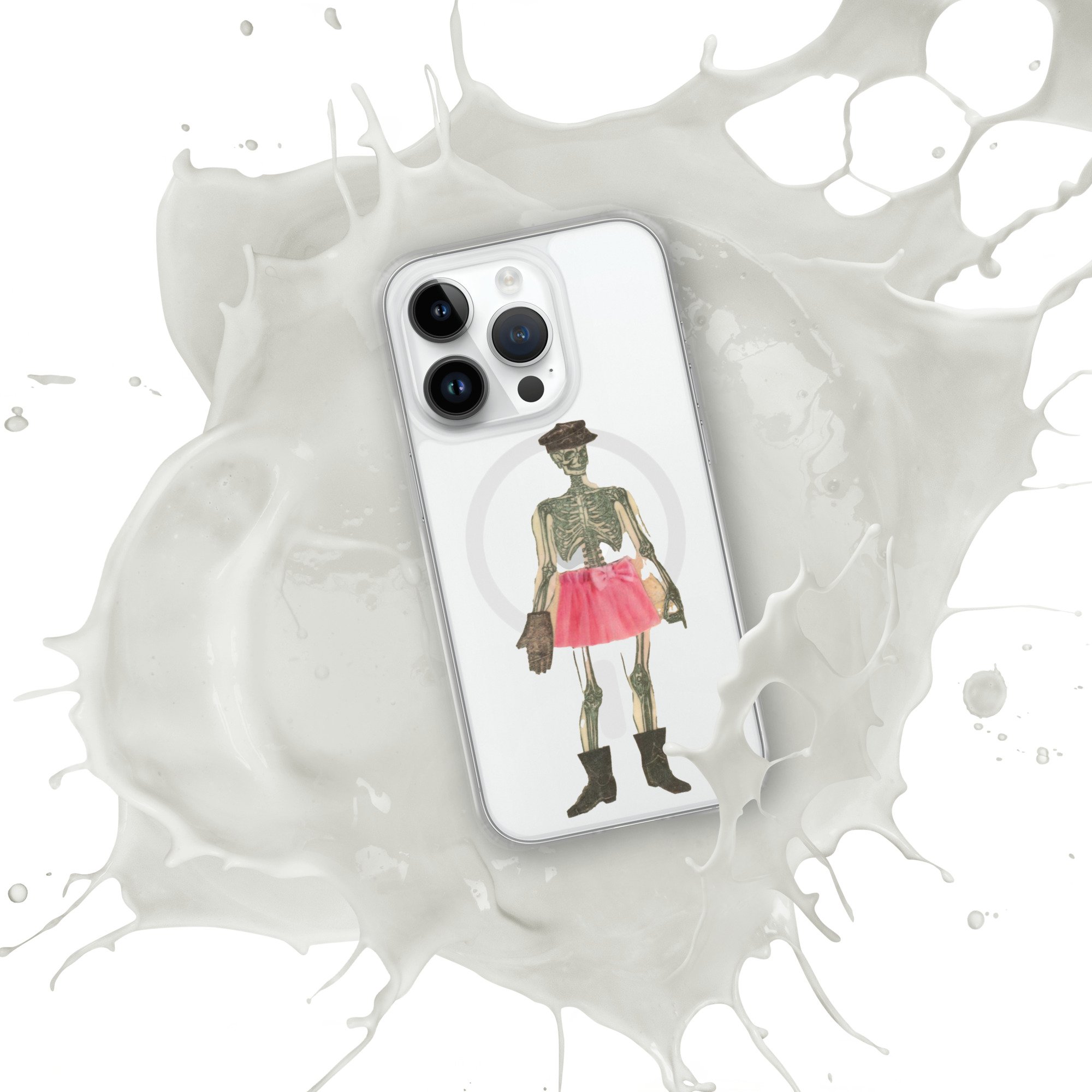 Skeleton Girl - MagSafe® clear case for iPhone®