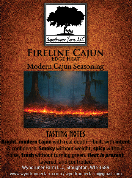 Fireline Cajun — Edge Heat - Modern Cajun Seasoning - 2.5 Oz