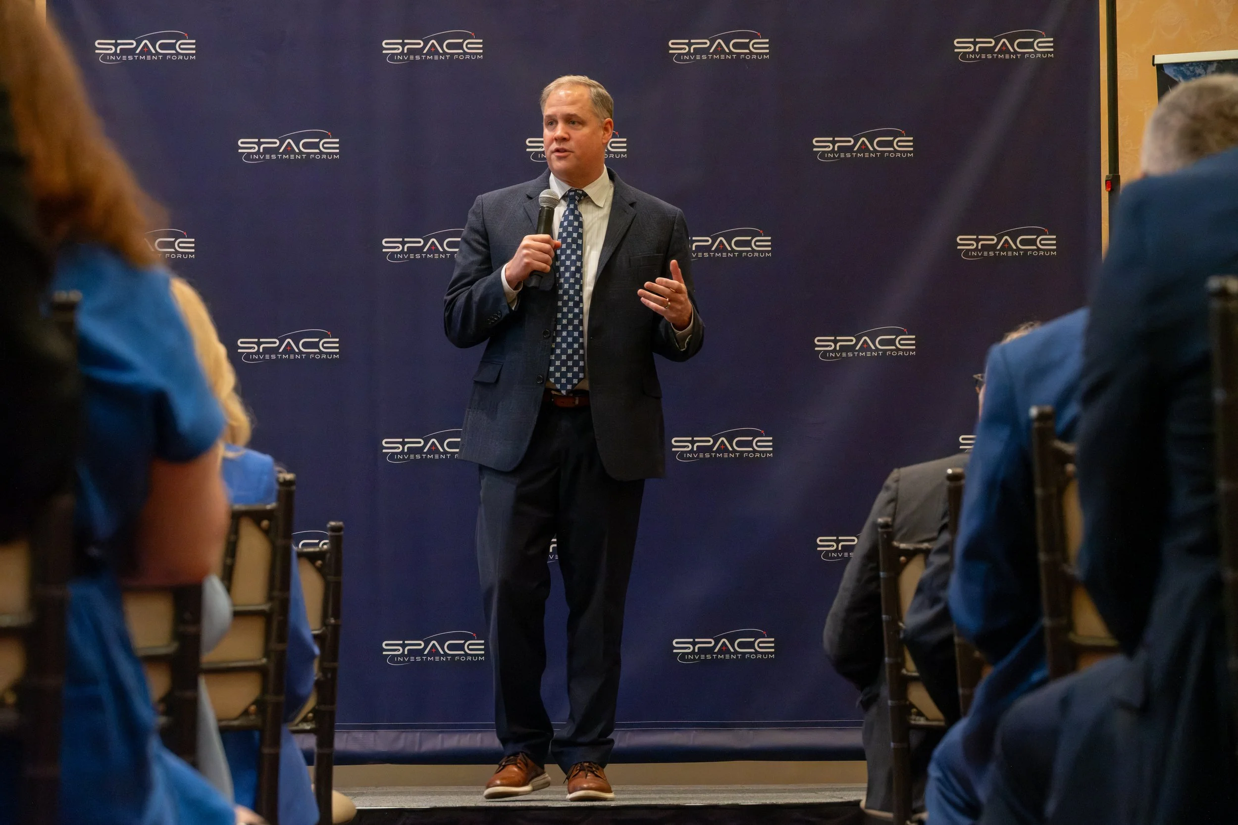 Former NASA Administrator, Jim Bridenstine speaks at the 2026 Space Investment Forum - Photo by Anthony DiFlorio