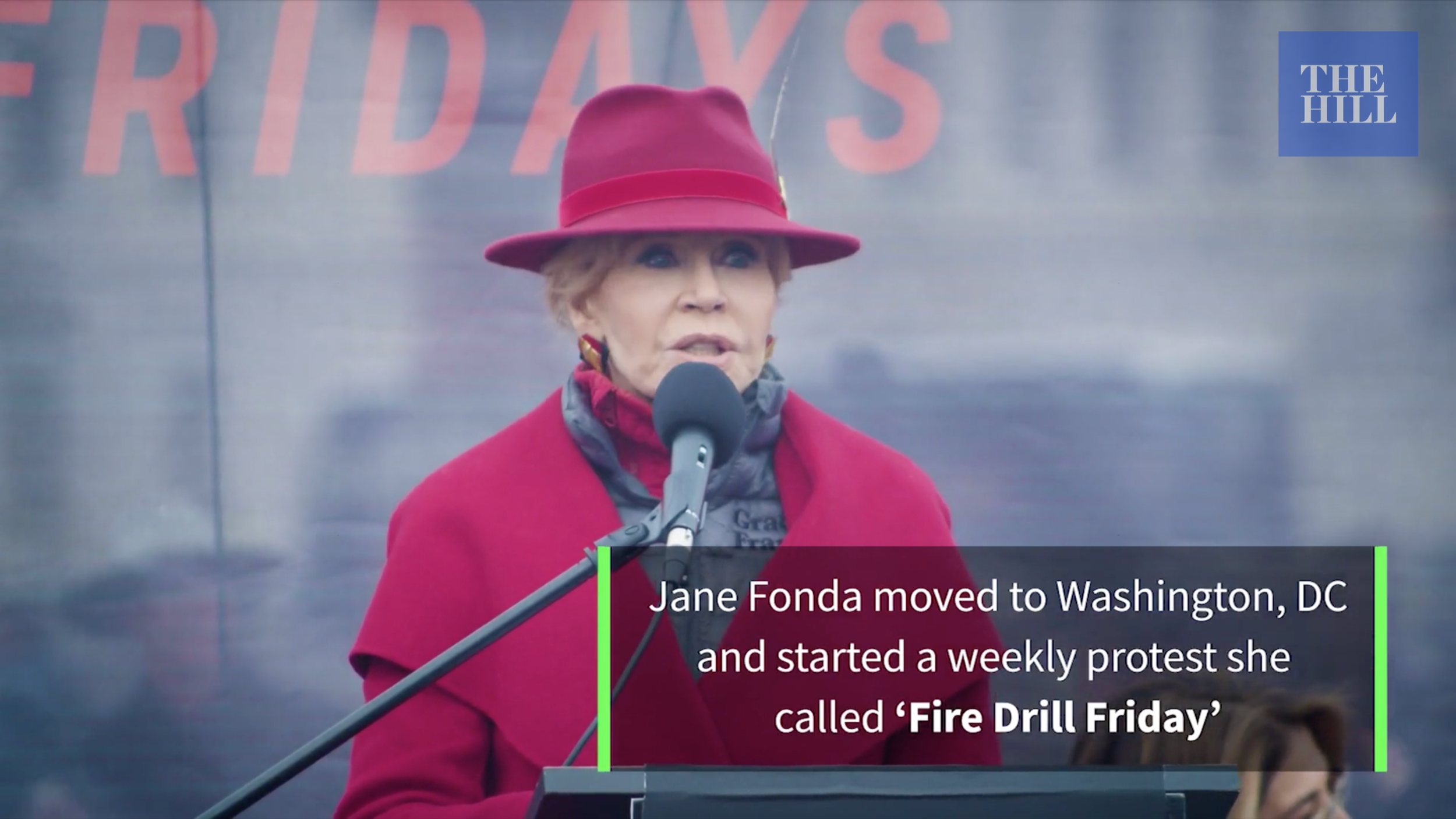 Jane Fonda leads stars in climate protest at the Capitol