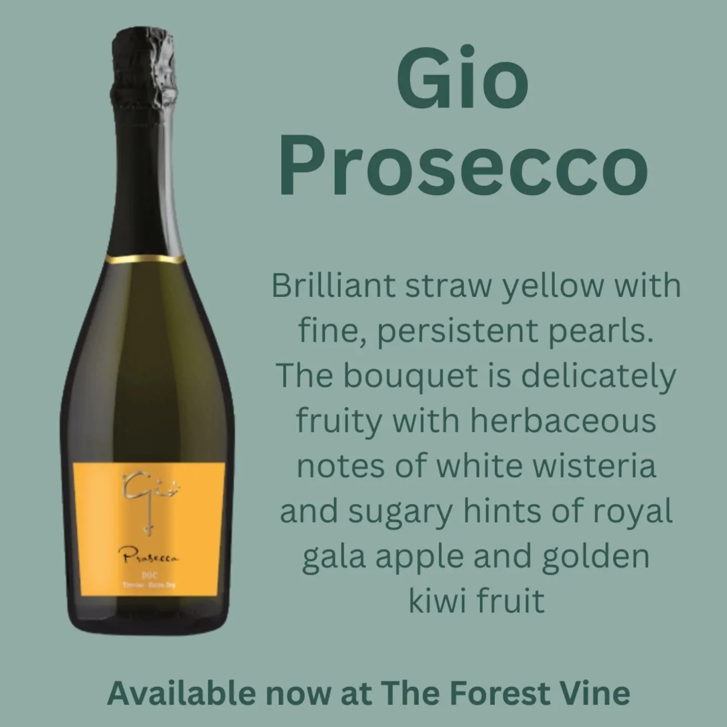 A favourite amongst most, the pop of the cork! The bubbles in the glass! Order today!
.
.
#theforestvine #gioprosecco #prosecco #italy #deliveredtoyourdoor