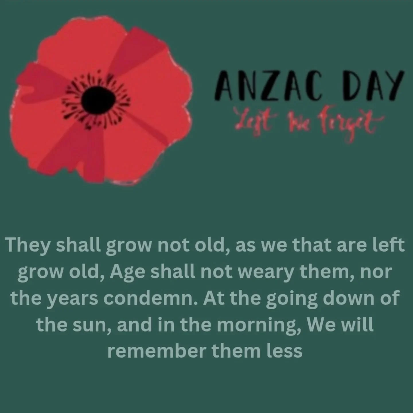 Lest we forget
.
.
#theforestvine #anzacday #anzacs #lestweforget