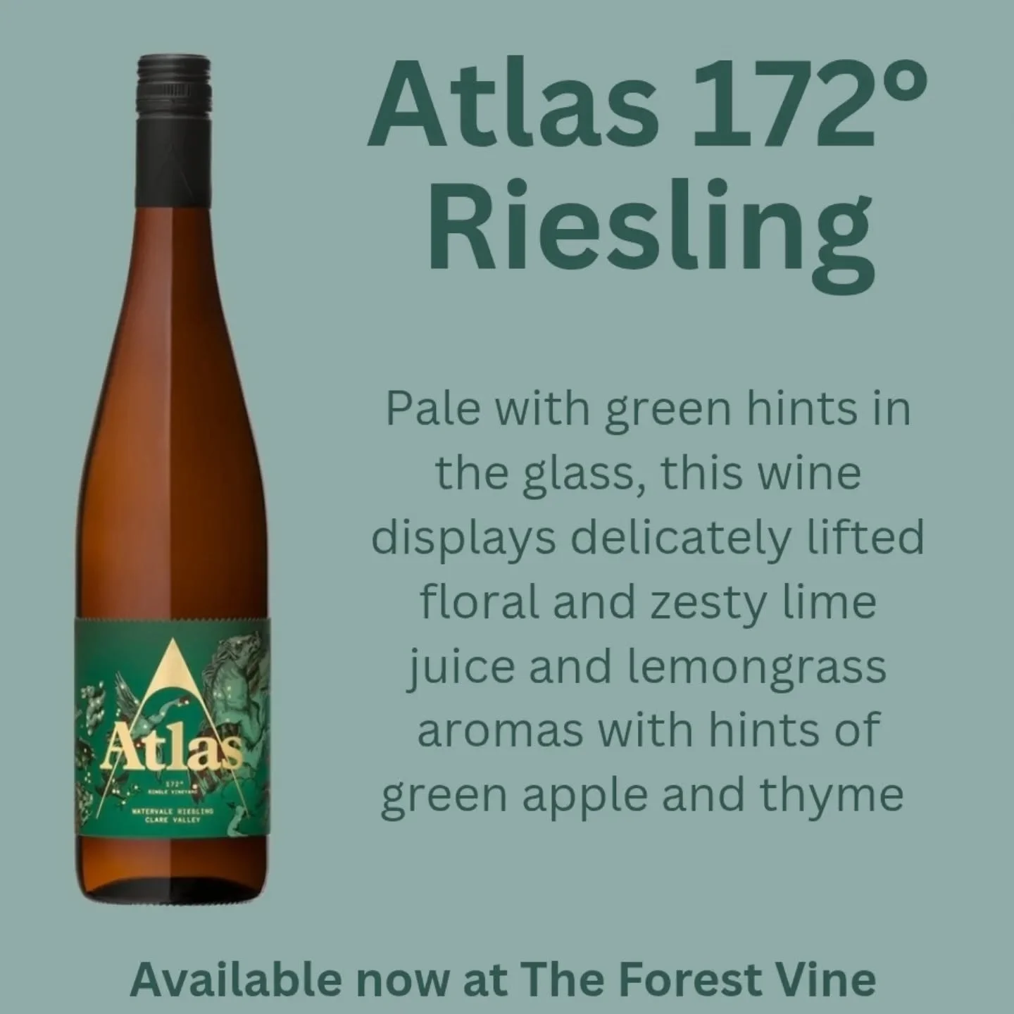 This Riesling for @atlaswines is delicate and complex with both refreshing drinkability as a young wine and the power to age gracefully for an extended time in the cellar. Now available! Get a 6 pack, drink some now put some down 😁🤤 
.
.
#theforest