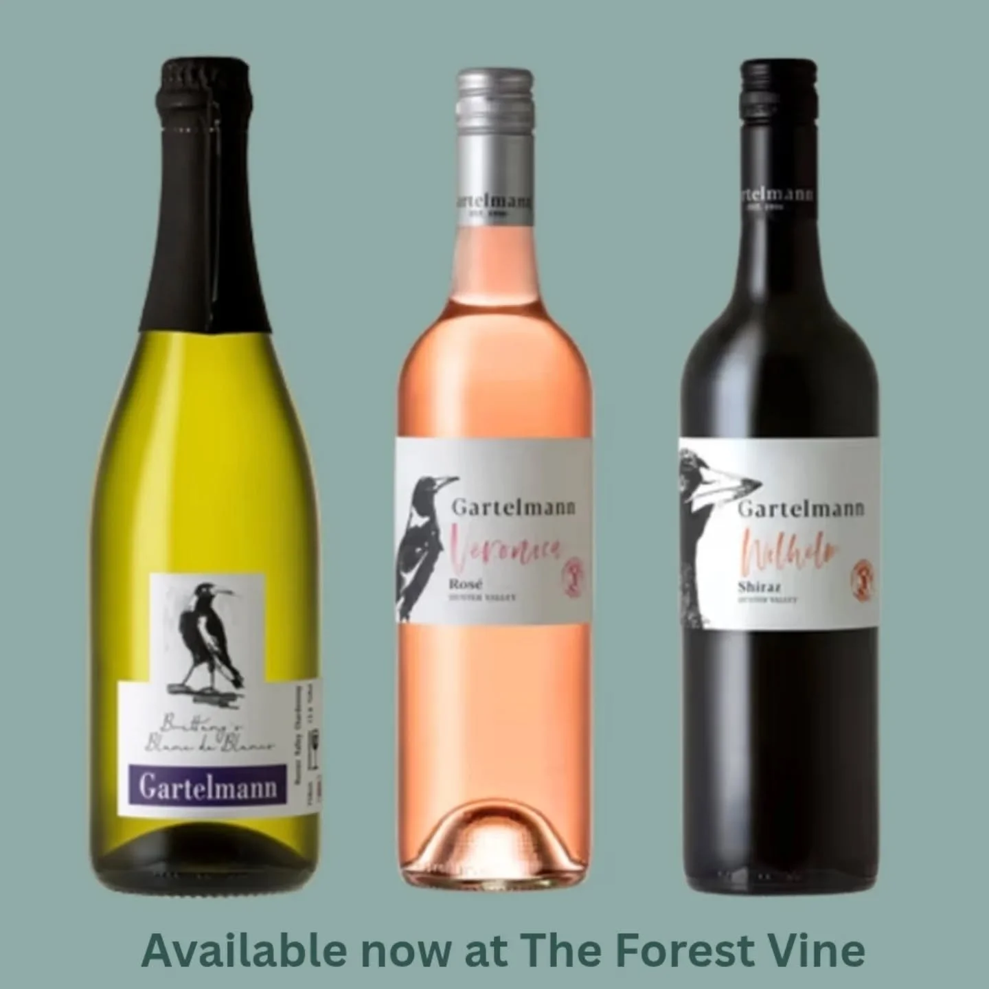 Our latest wine trio is a perfect gift for mum this Sunday. @gartelmannwines this essential pack has a wine for every occasion! Now available. Order today.
.
.
#theforestvine #ros&eacute; #blancdeblancs #shiraz  #huntervalley