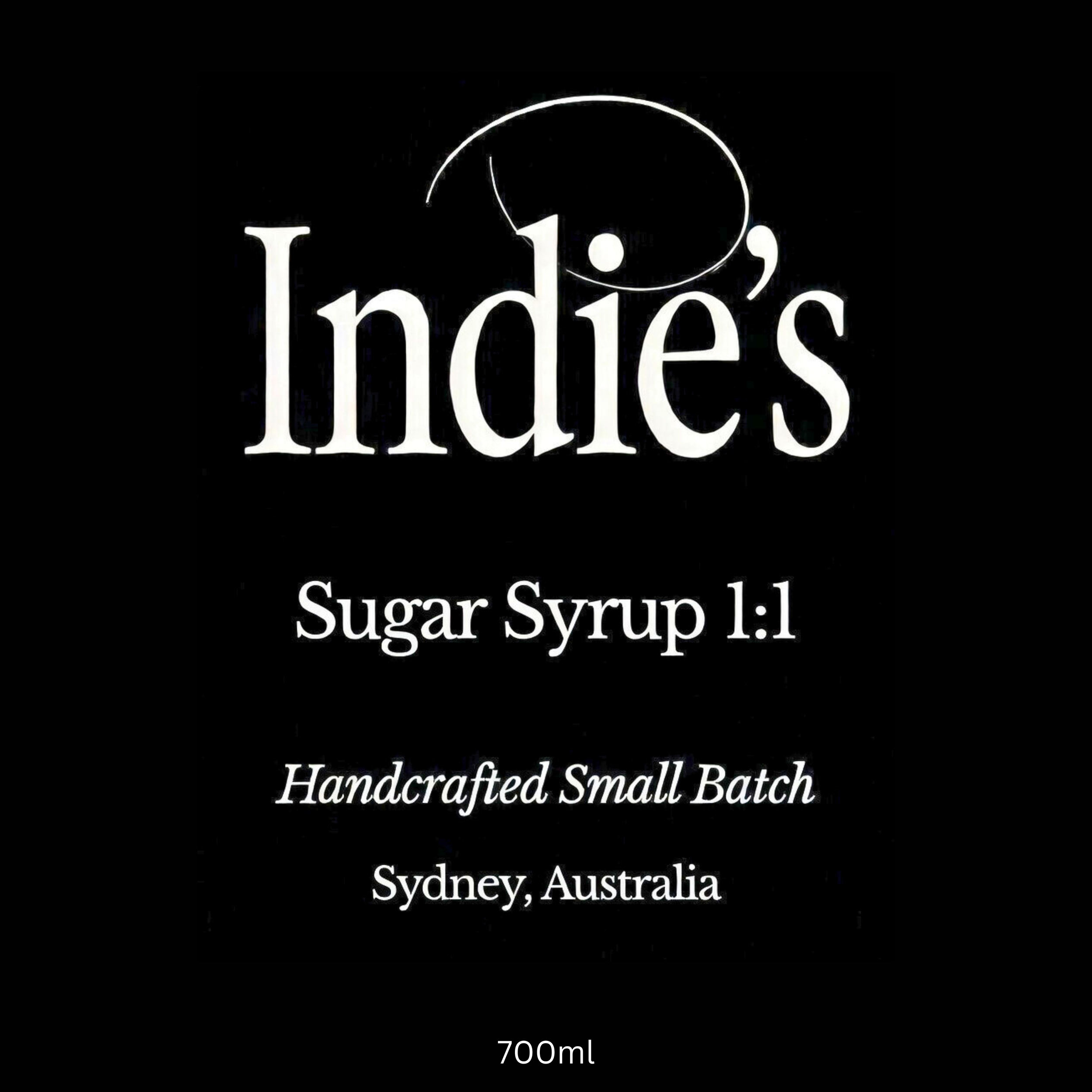 Indie's Handcrafted Sugar Syrup 1:1