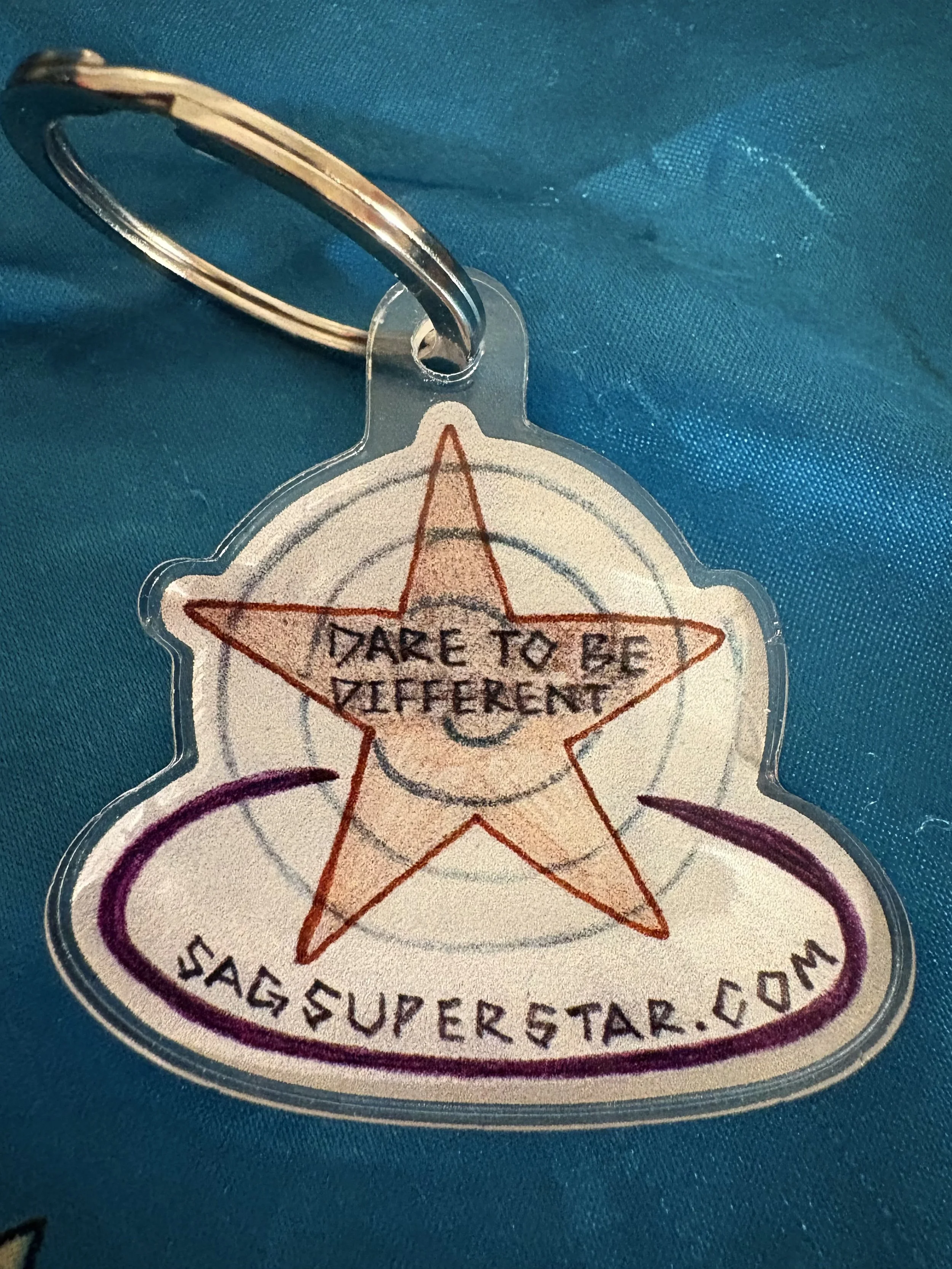 "Dare to Be Different" Keychain