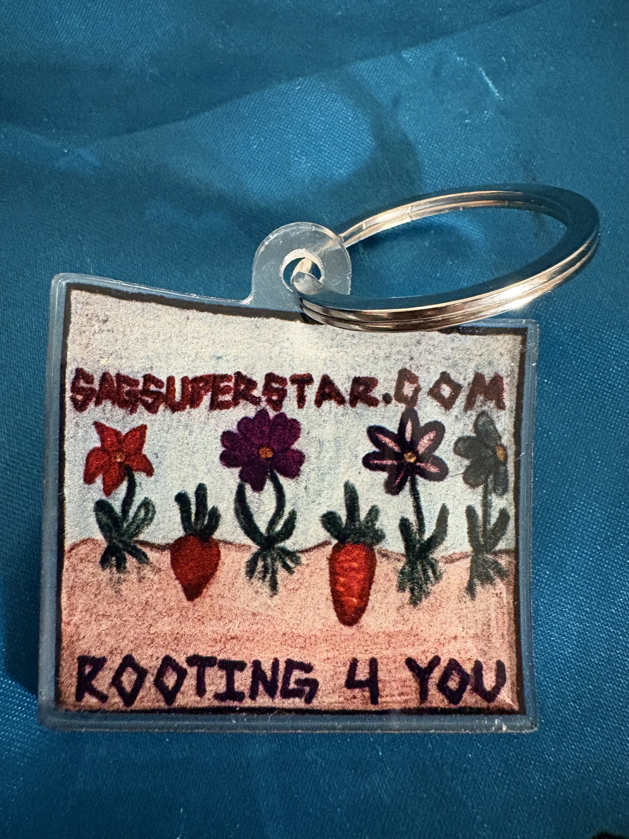 "Rooting 4 You" Keychain