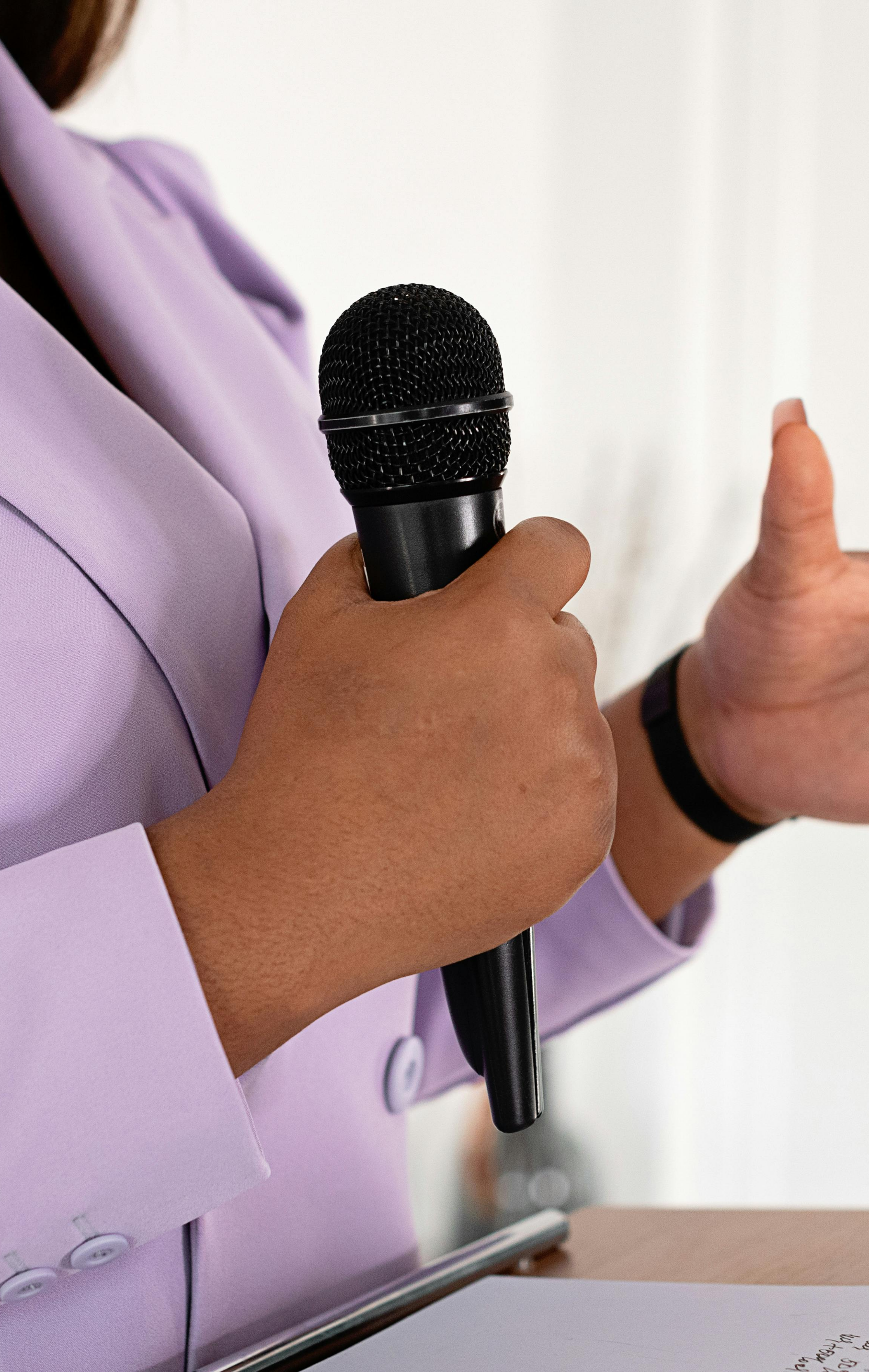 woman speaking
