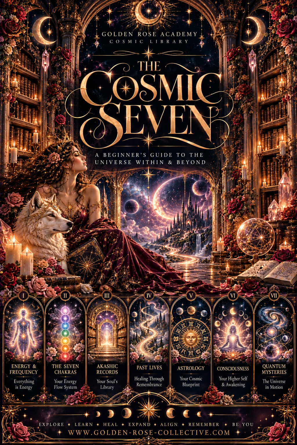 Golden Rose Cosmic Library Poster.png