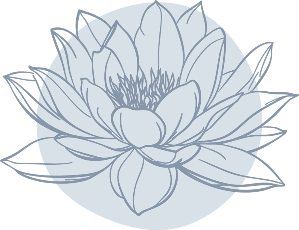 HHH Counseling line art iconography of its lotus emblem
