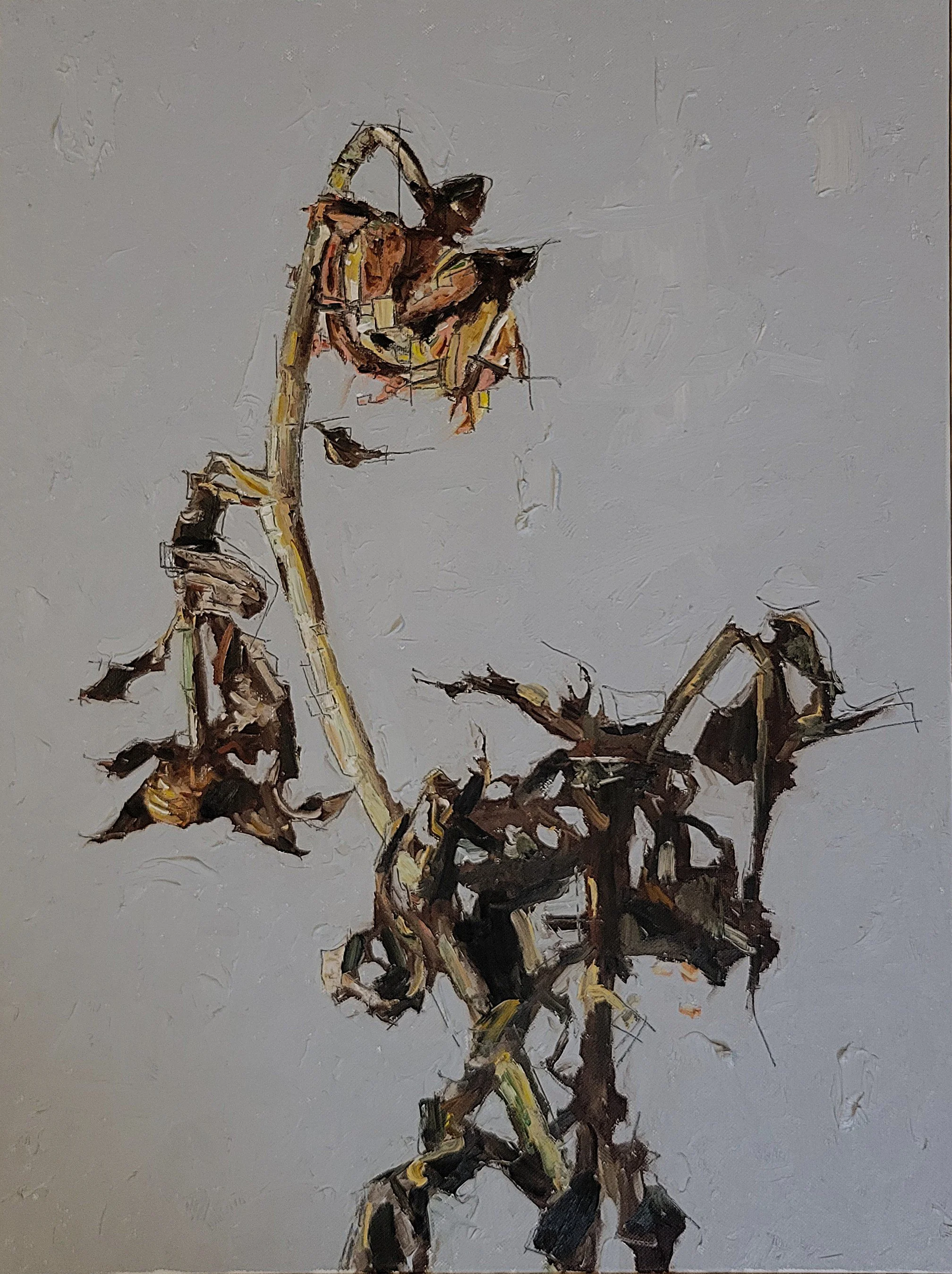 Dahlia, oil  (18" x 24")