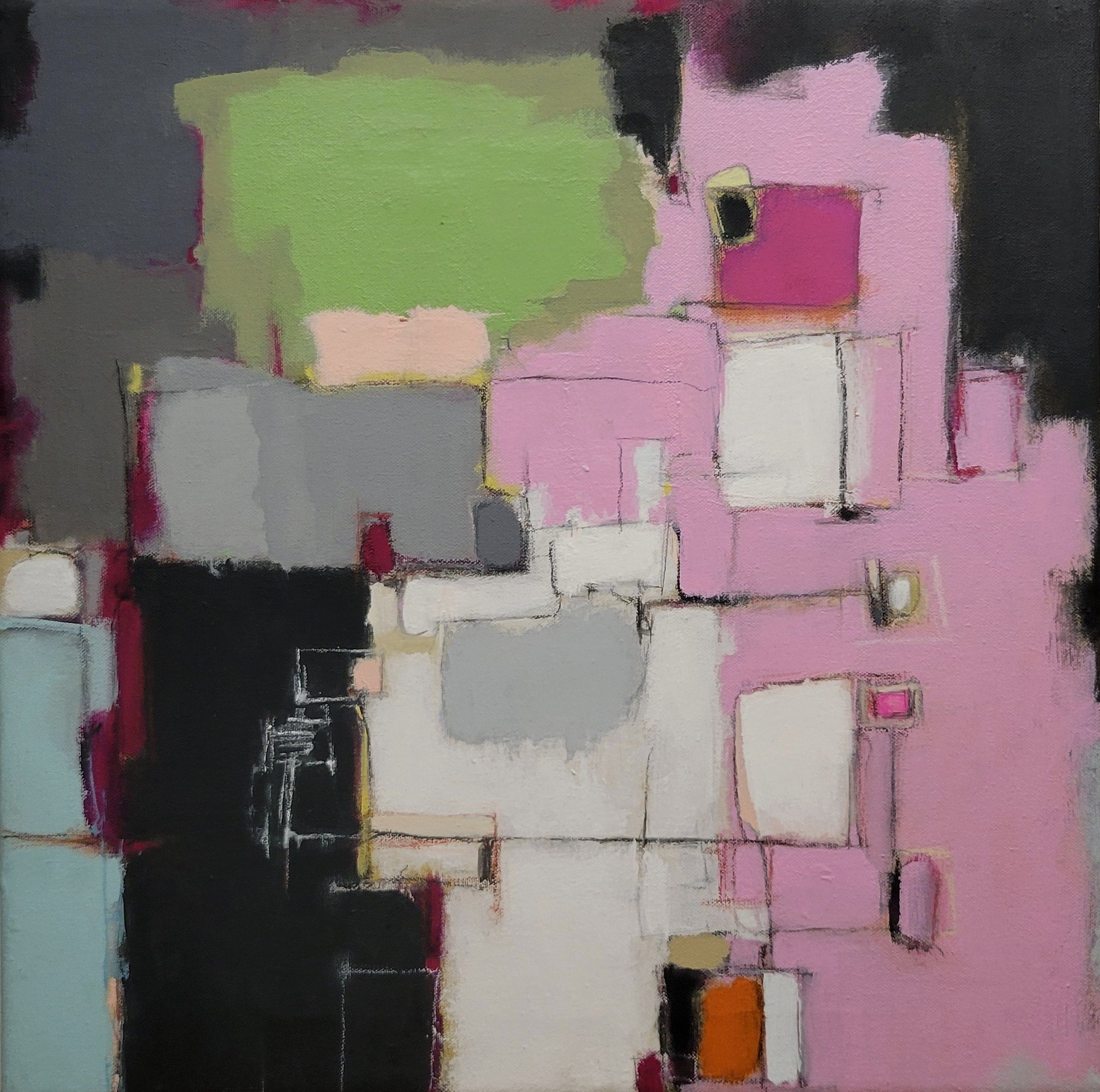 #017 , acrylic, etc. (18" x 18")