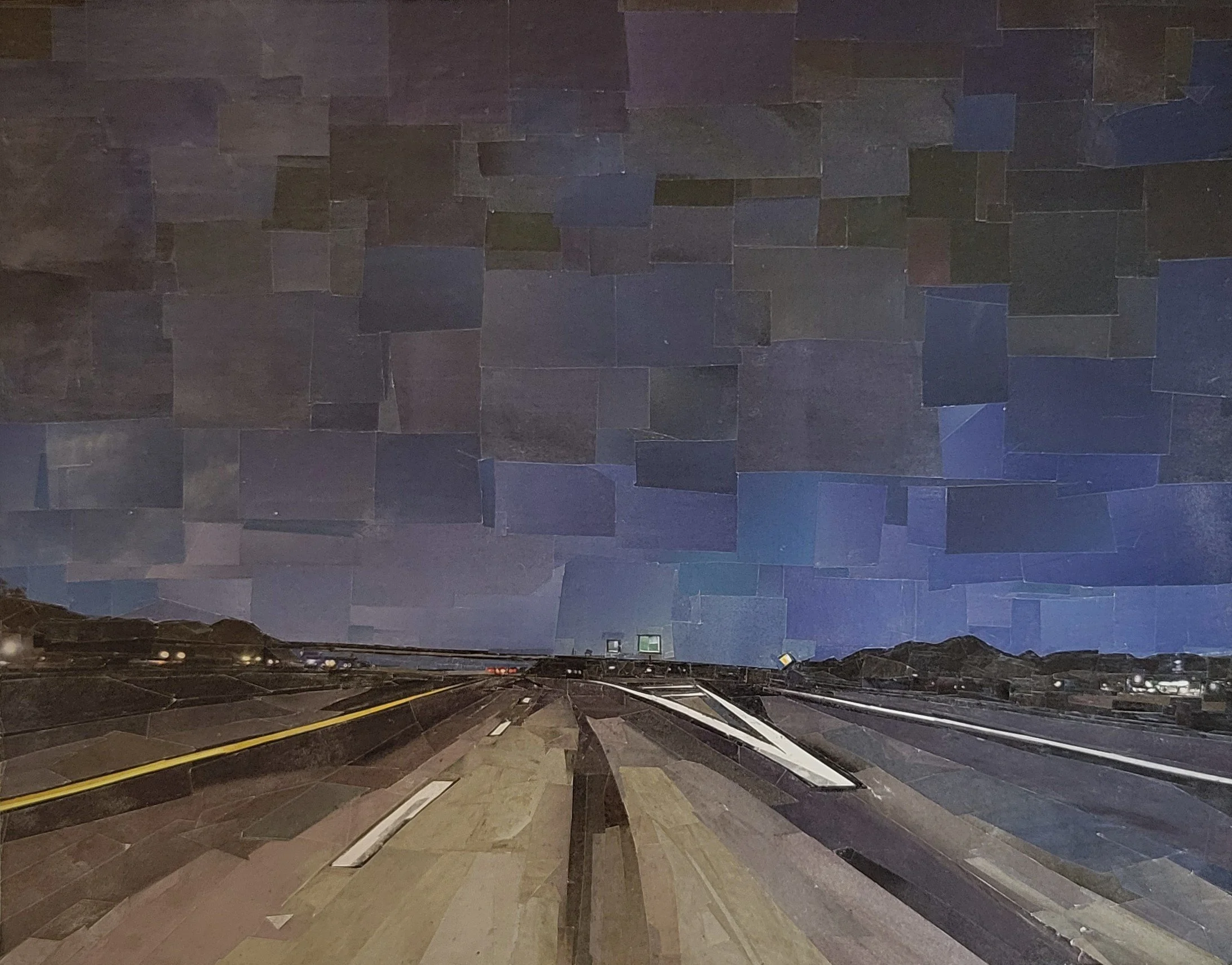Missed Off Ramp  (14" x 11")