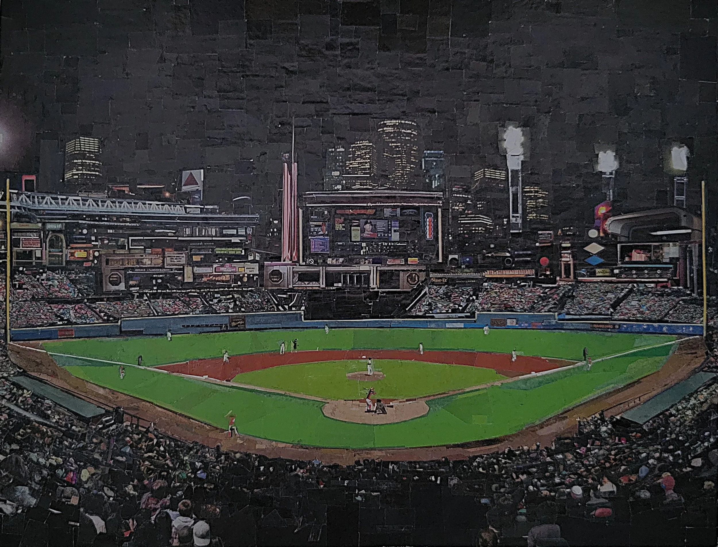 Night Game  (13" x 10")