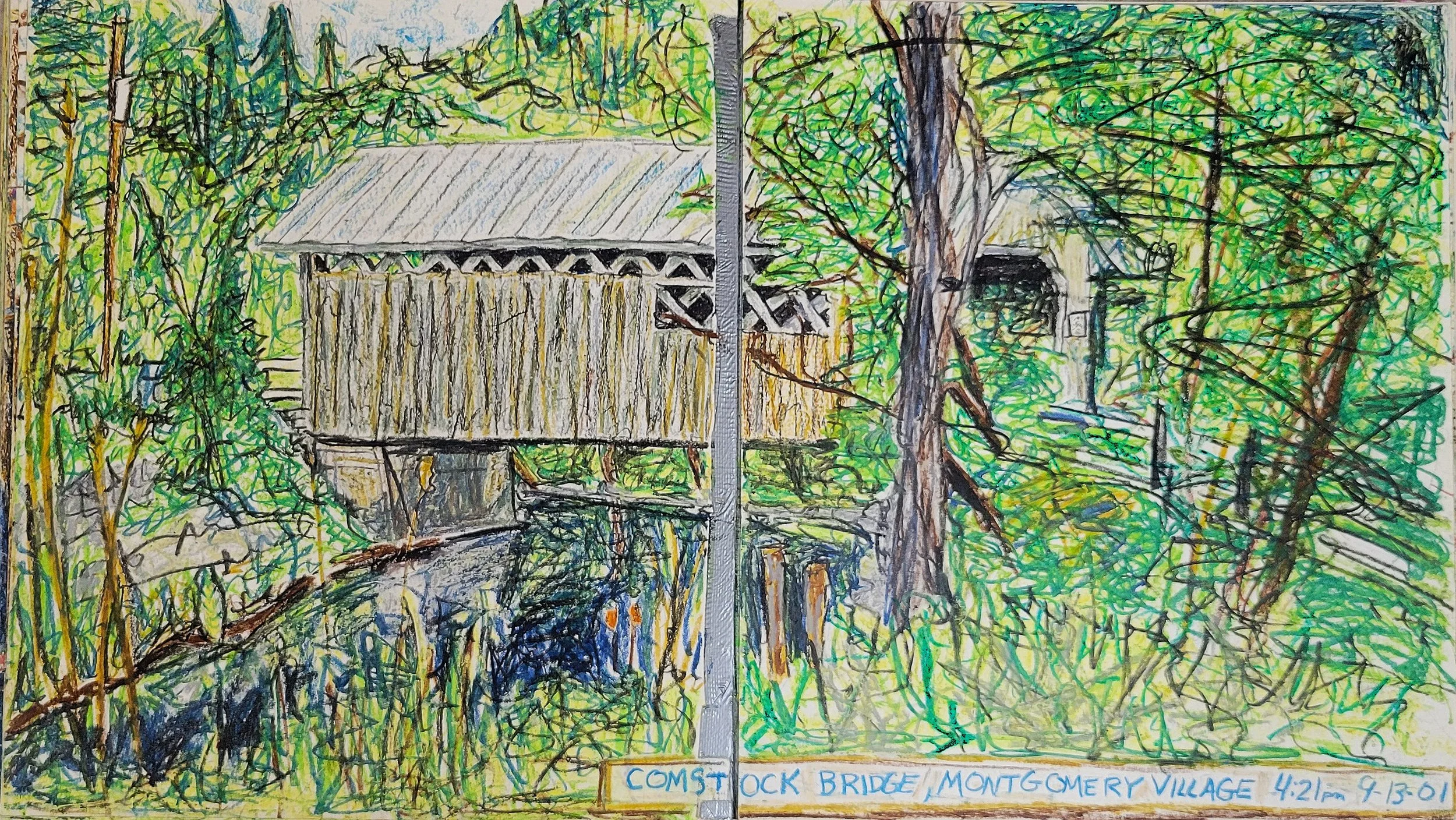 Comstock Bridge, Montgomery Village, VT (9/13/01)
