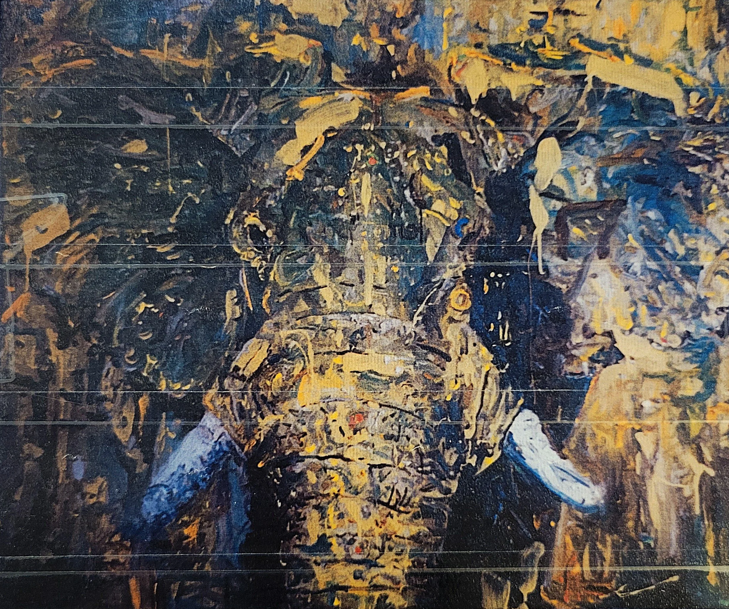 Yellow Elephant, oil  (60" x 46")