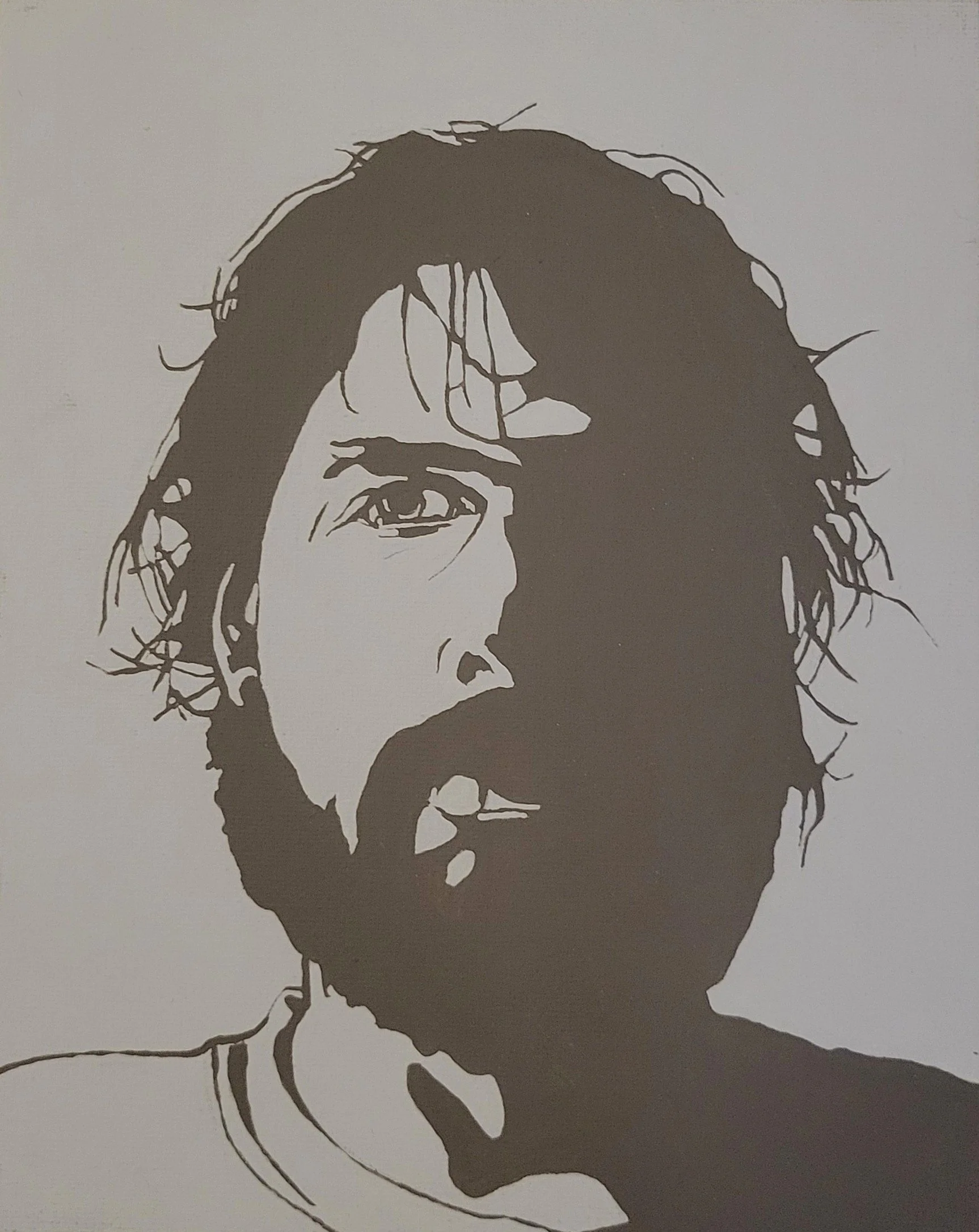 Jedd #5, acrylic  (8" x 10")
