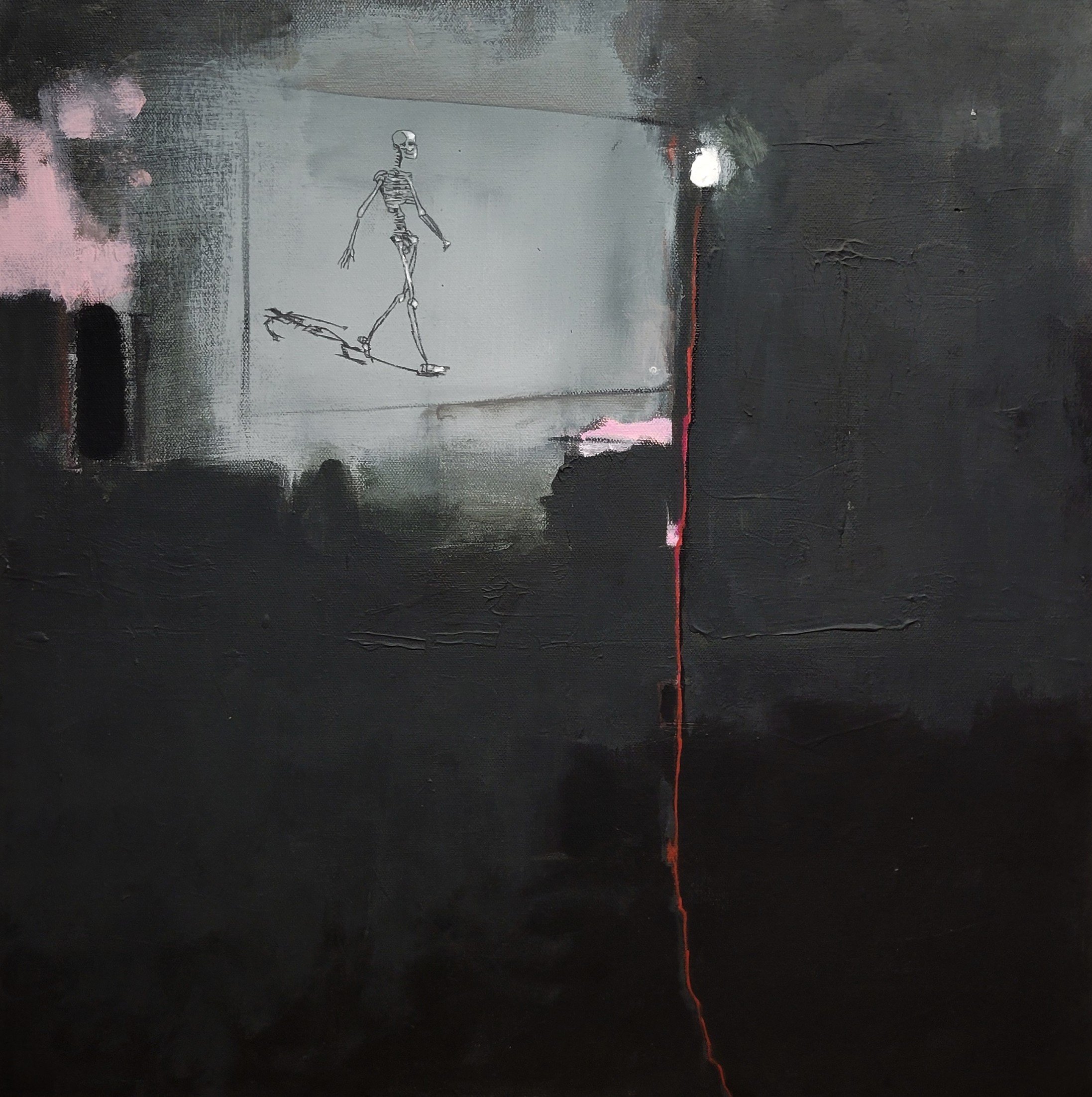 #343 , acrylic, etc. (20" x 20")