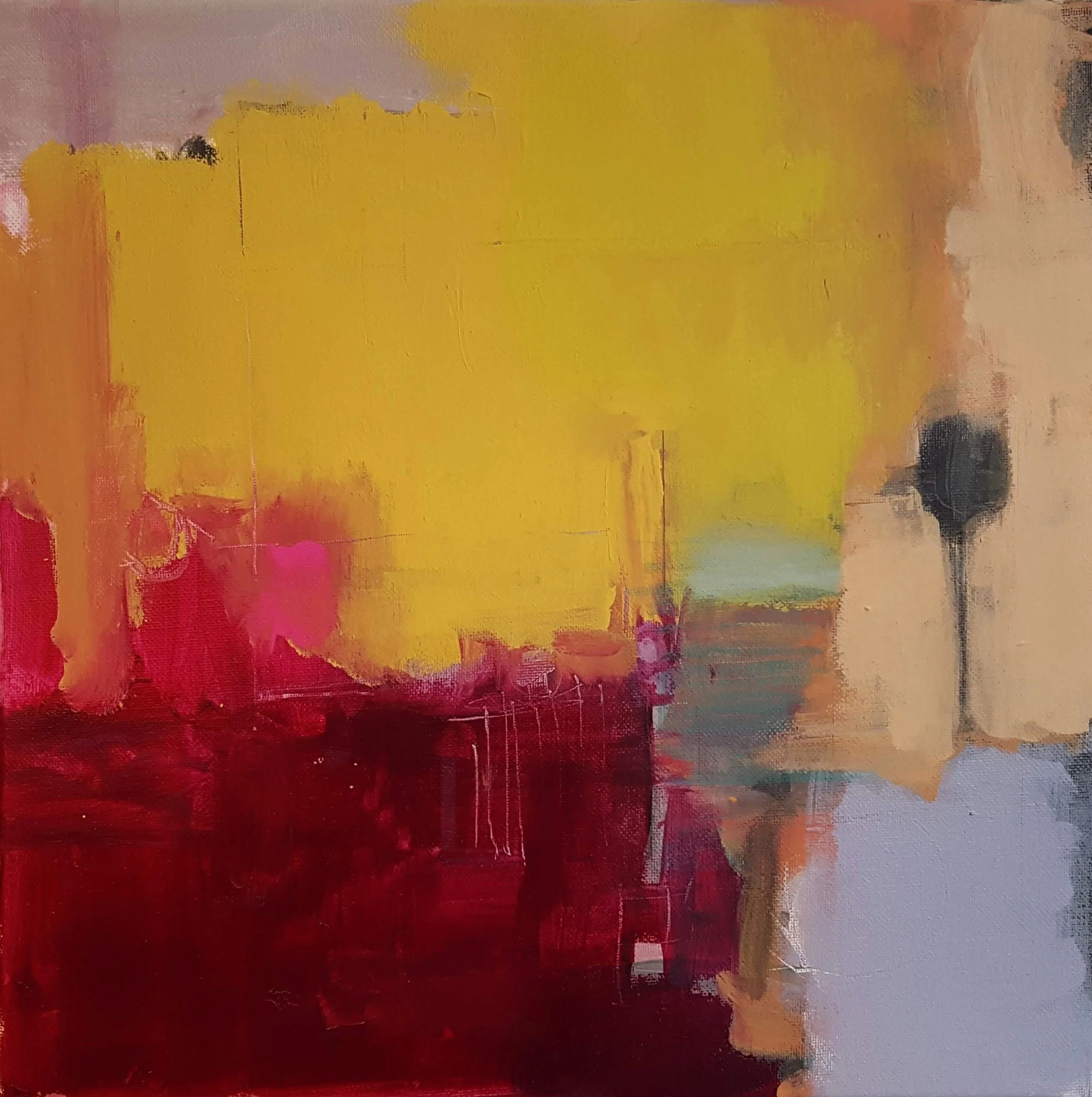 #623, acrylic, etc.  (14" x 14")