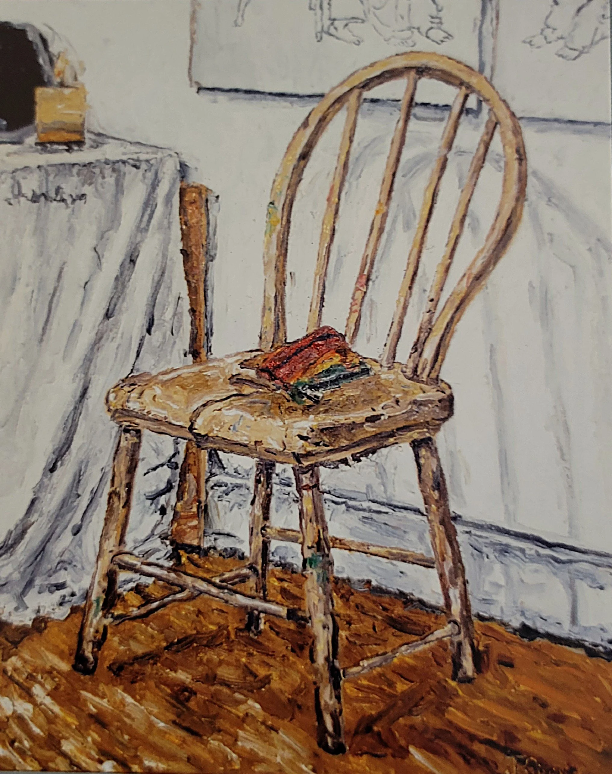 My Studio Chair, oil (16" x 24")